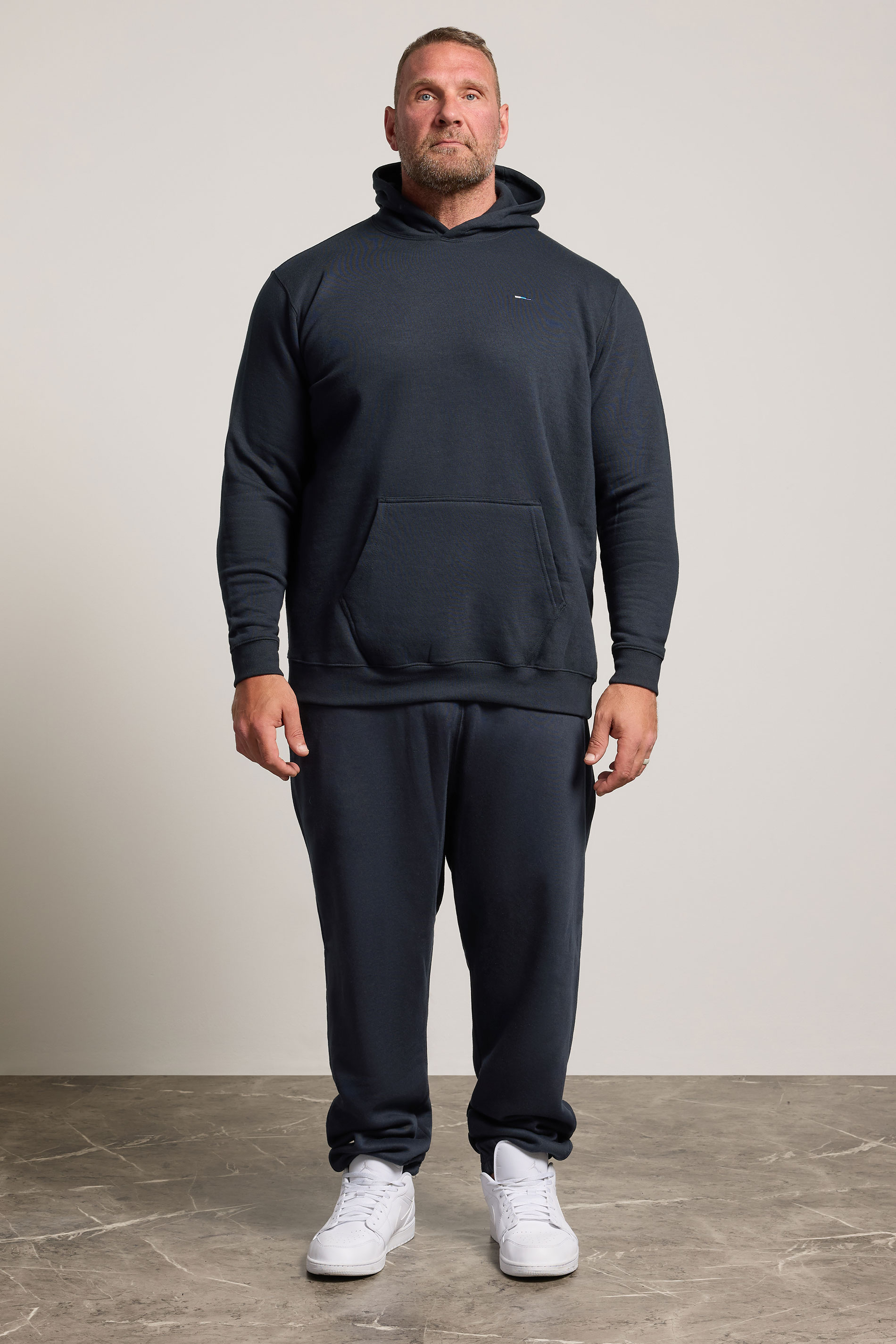 BadRhino Big & Tall Navy Blue Hoodie & Jogger Set | BadRhino 1