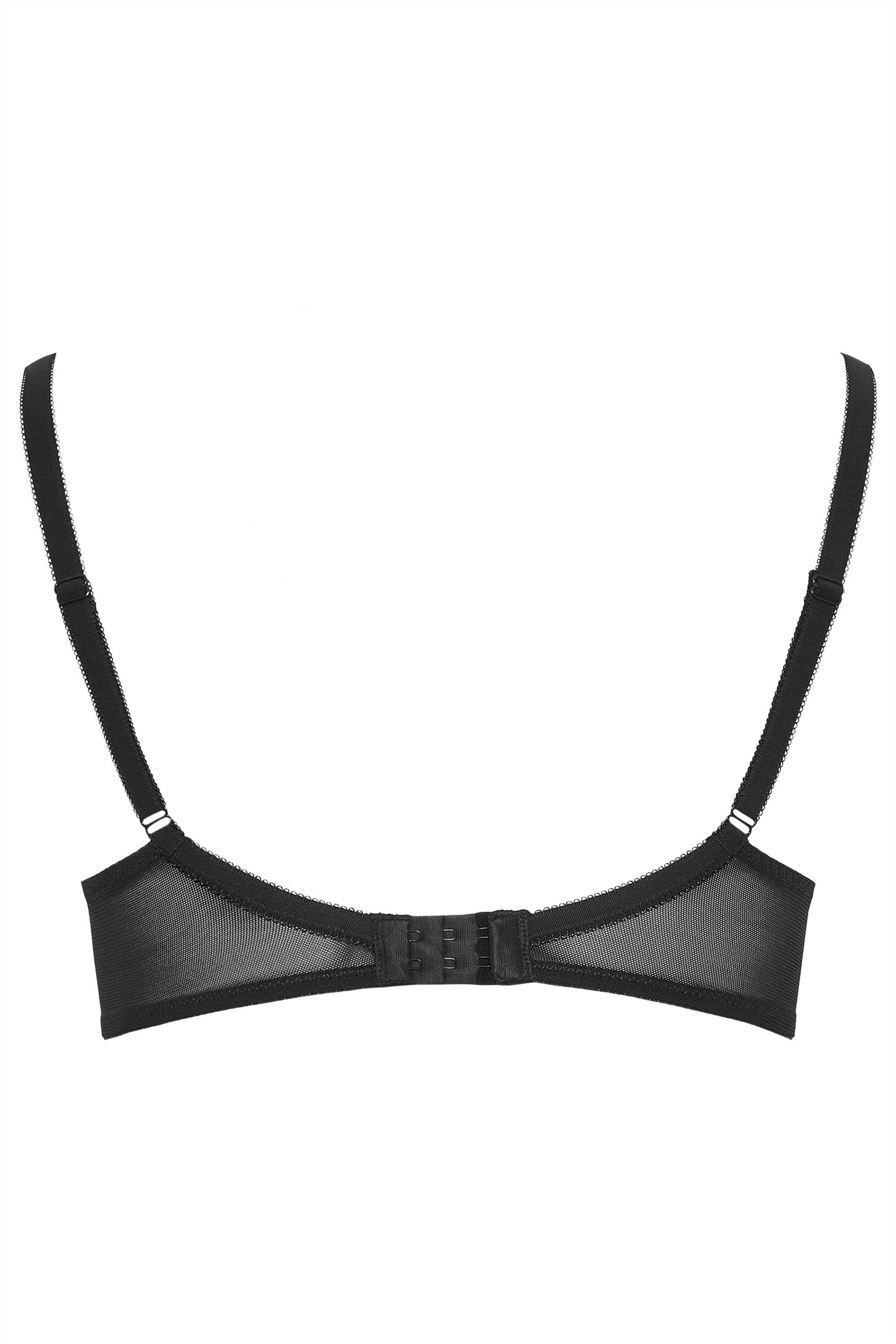 Plus Size Black Smooth Classic Non-Padded Underwired Full Cup Bra ...