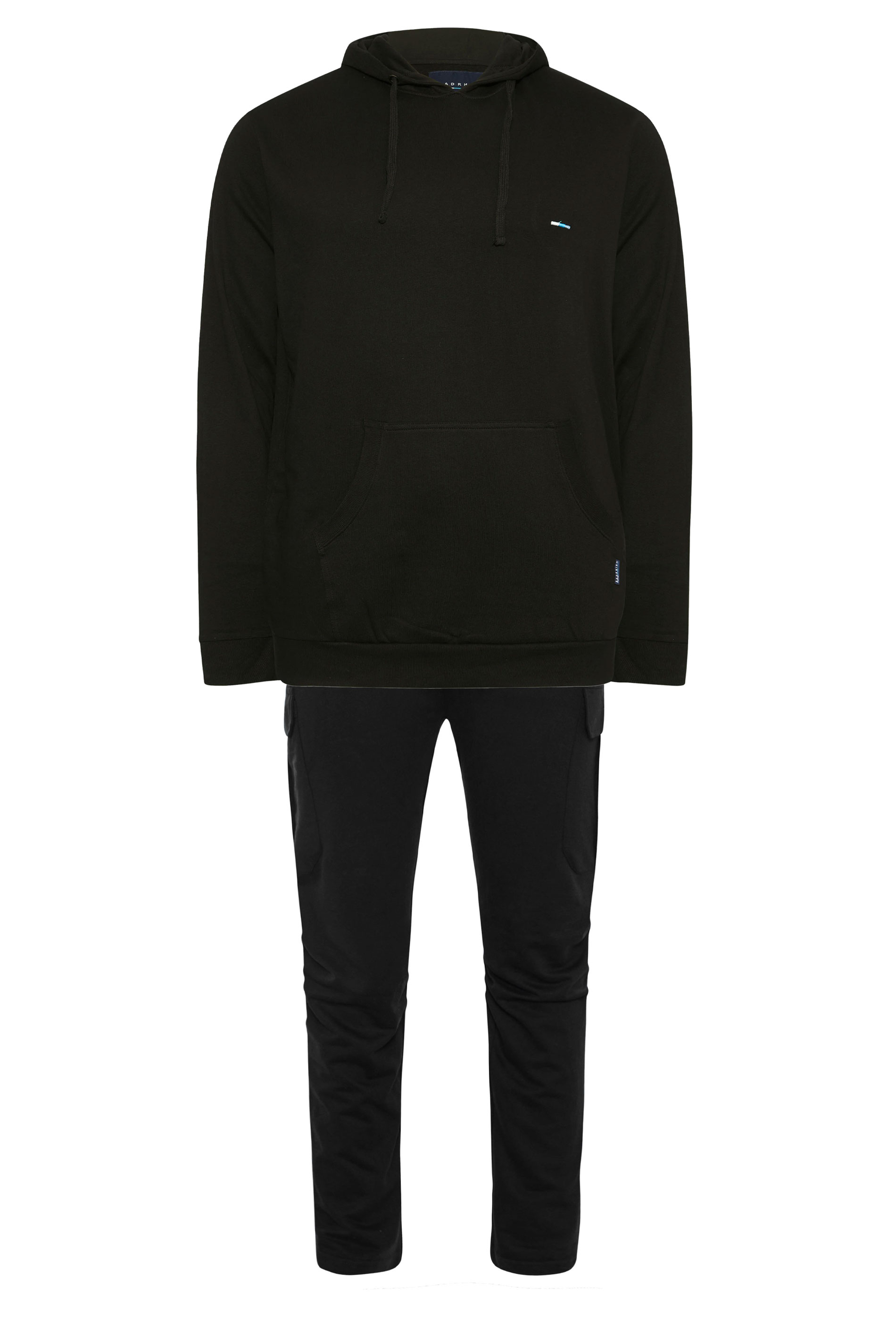 BadRhino Big & Tall Black Hoodie & Jogger Set | BadRhino 1