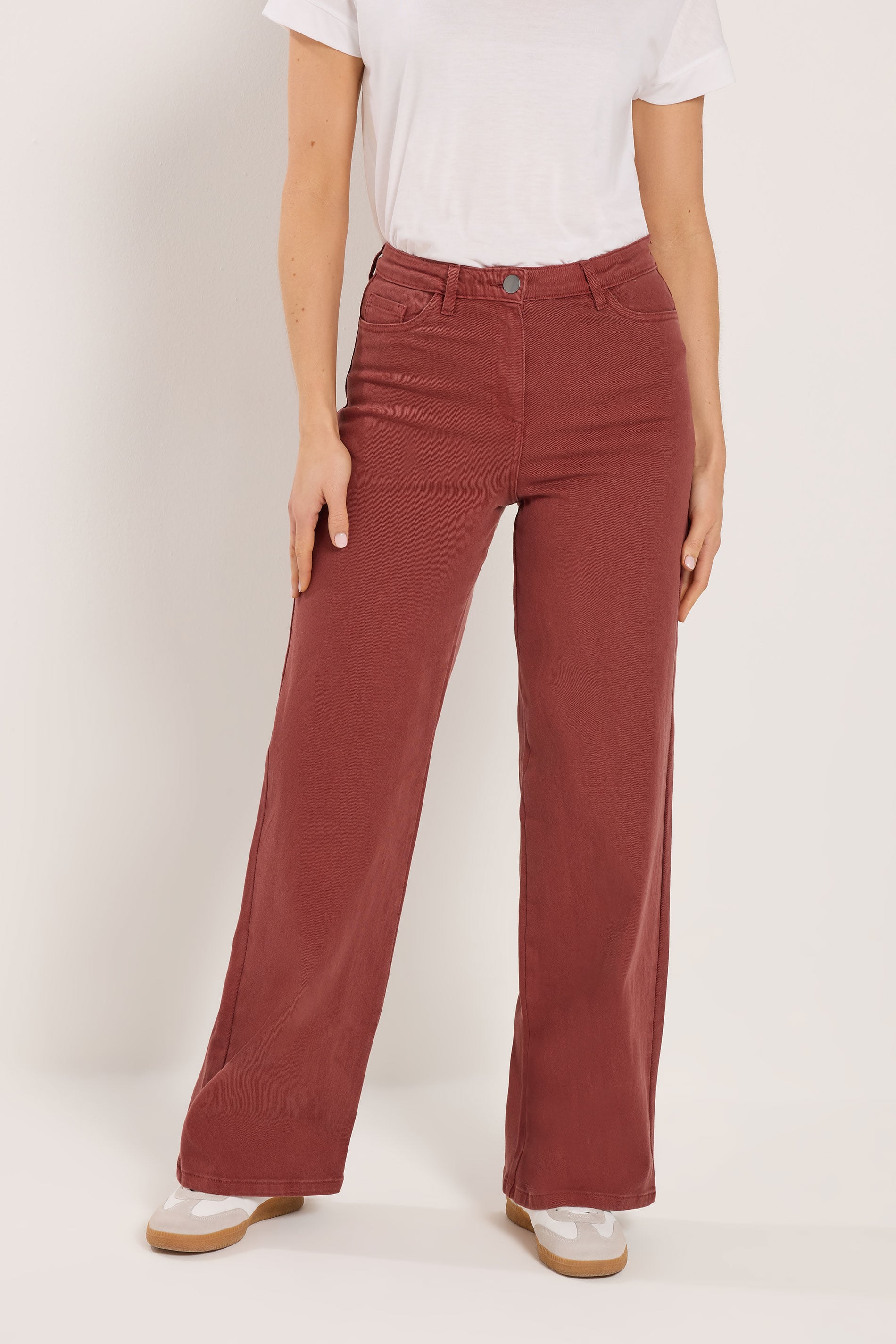 LTS Tall Women's Rust Orange Wide Leg Jeans | Long Tall Sally 2