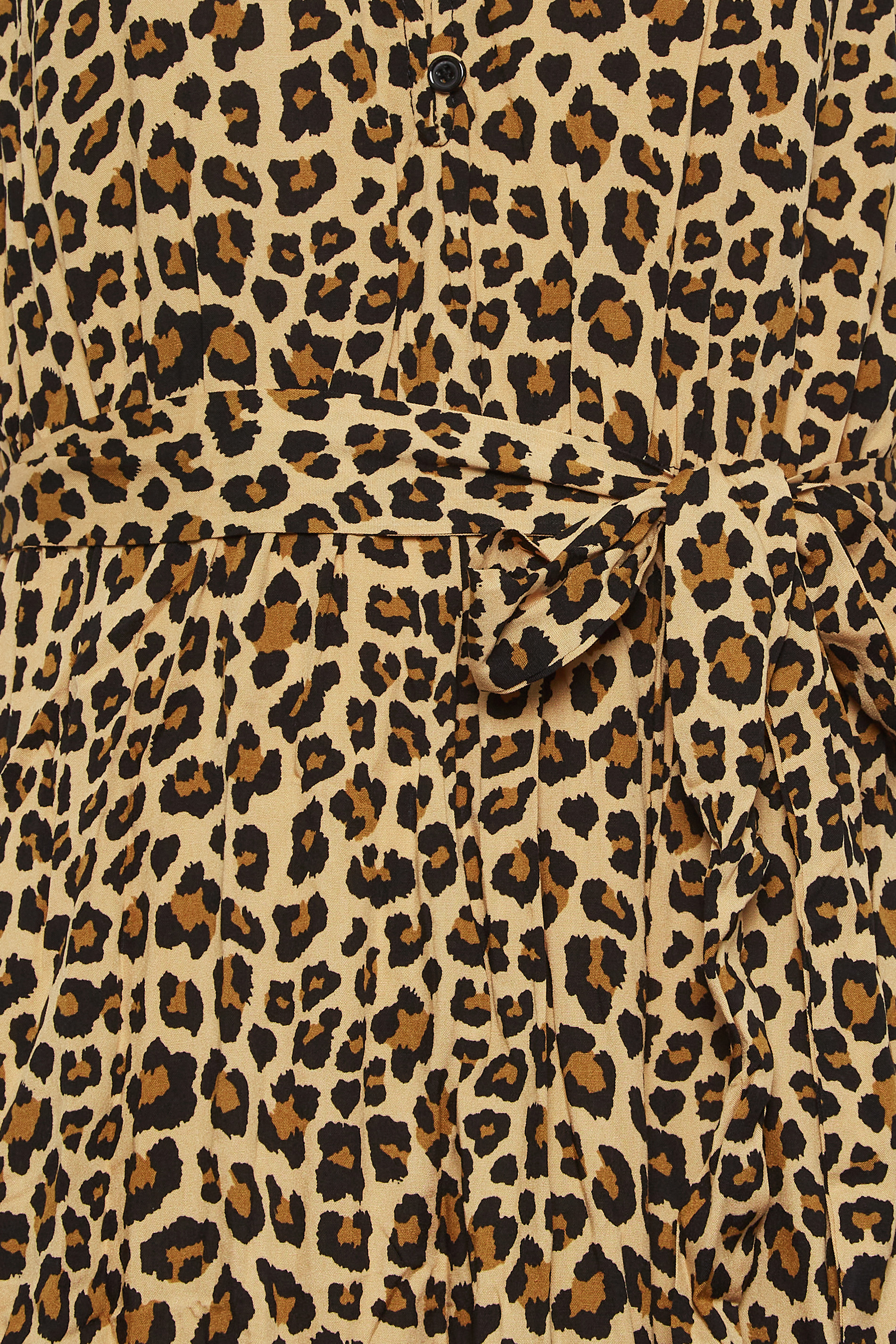 LTS Tall Women's Brown Animal Print Frill Sleeve Maxi Dress | Long Tall Sally 1