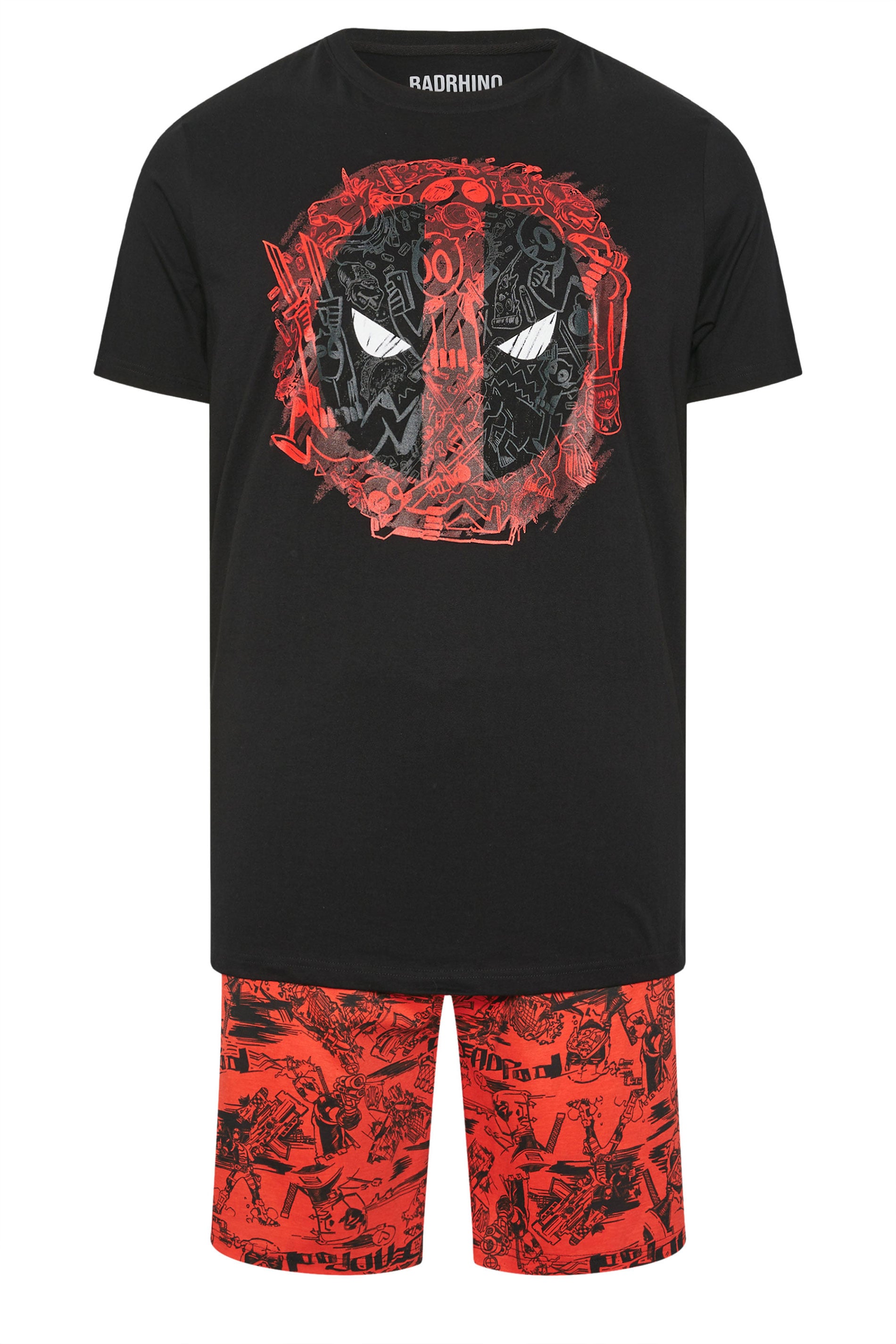 BadRhino Big & Tall Red Deadpool Pyjama Set | BadRhino 5