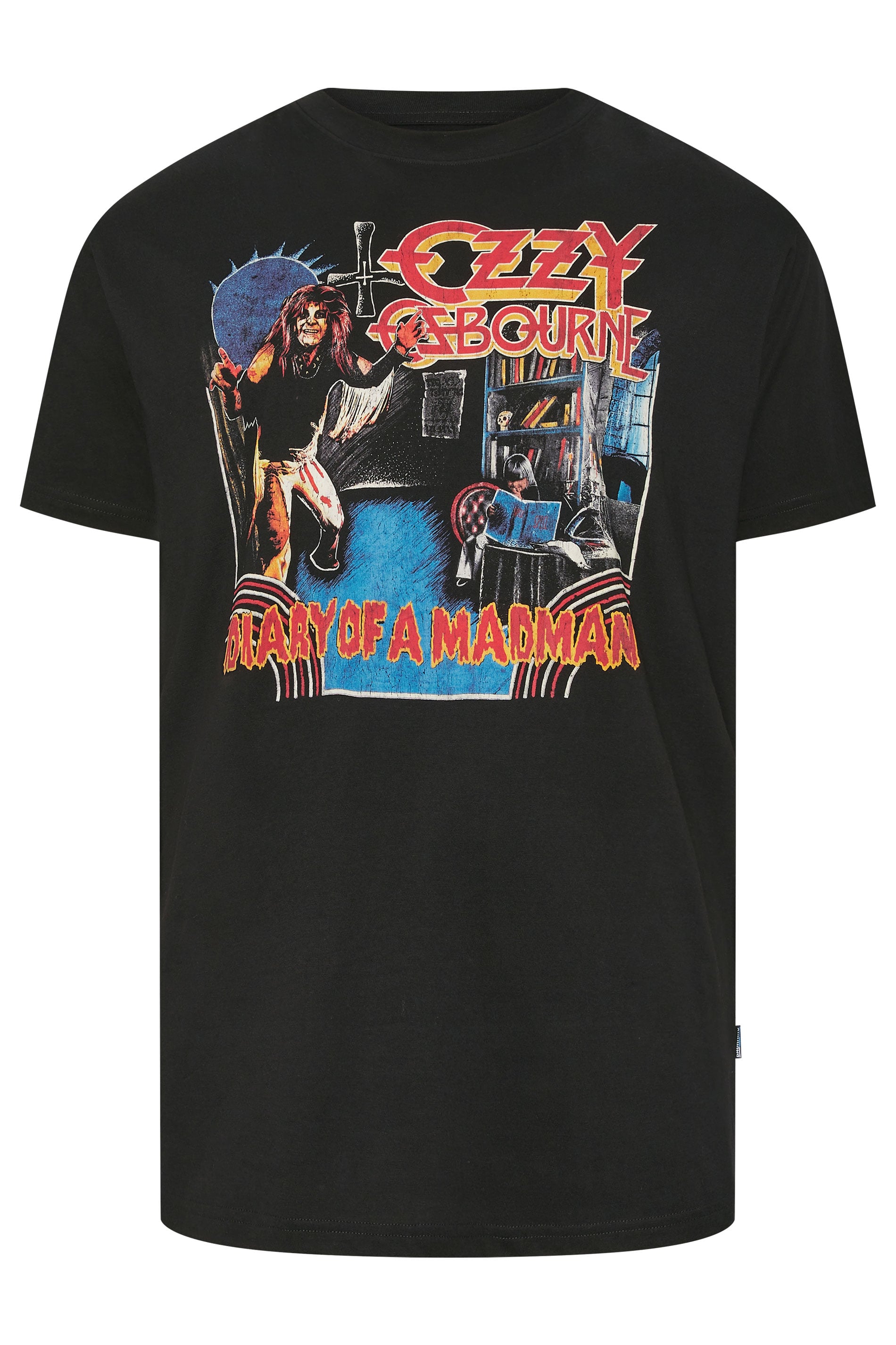 BadRhino Big & Tall Black Extra Long Ozzy Osbourne Graphic T-Shirt | BadRhino 5