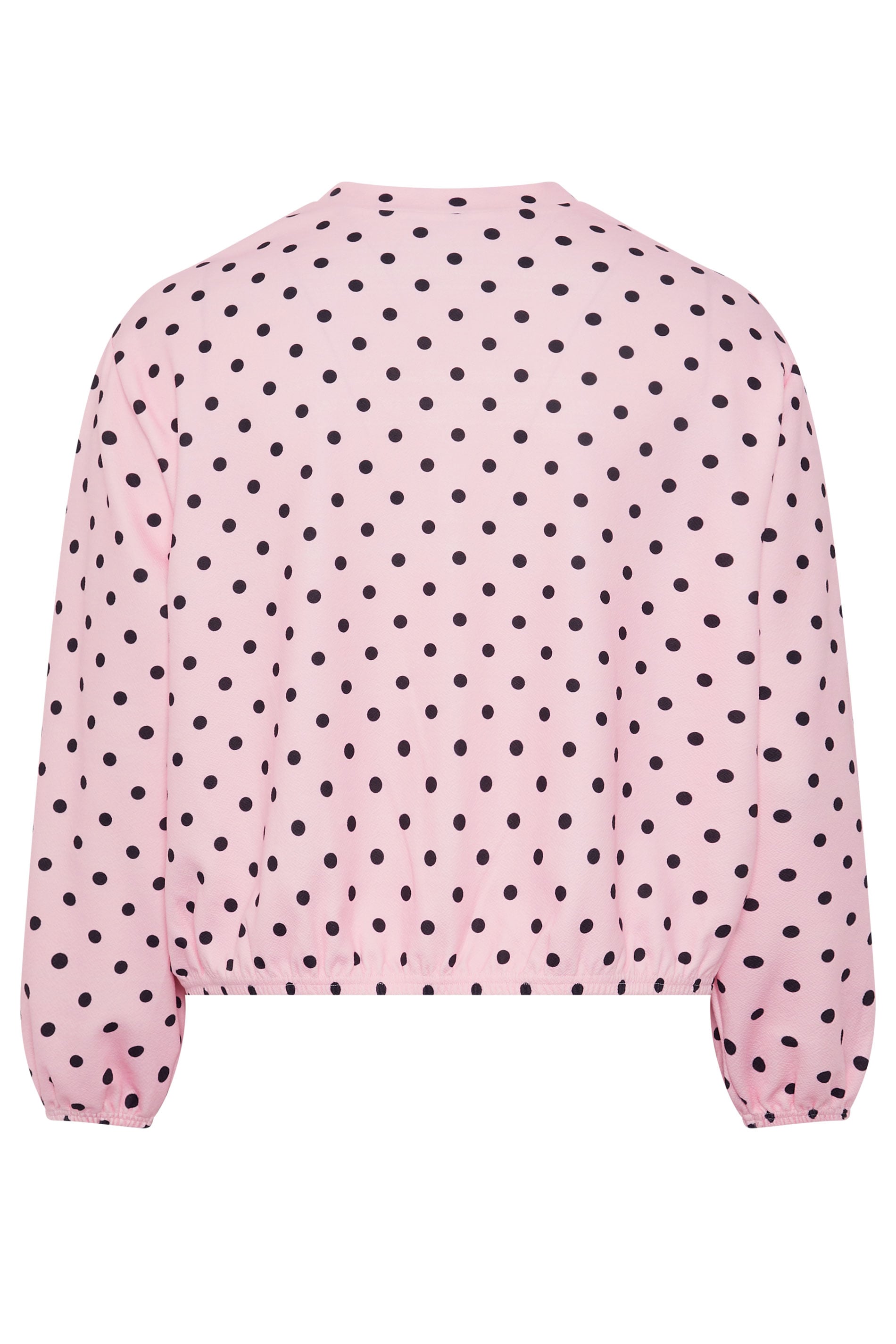LIMITED COLLECTION Plus Size Pink Polka Dot Bomber Jacket | Yours Clothing 6