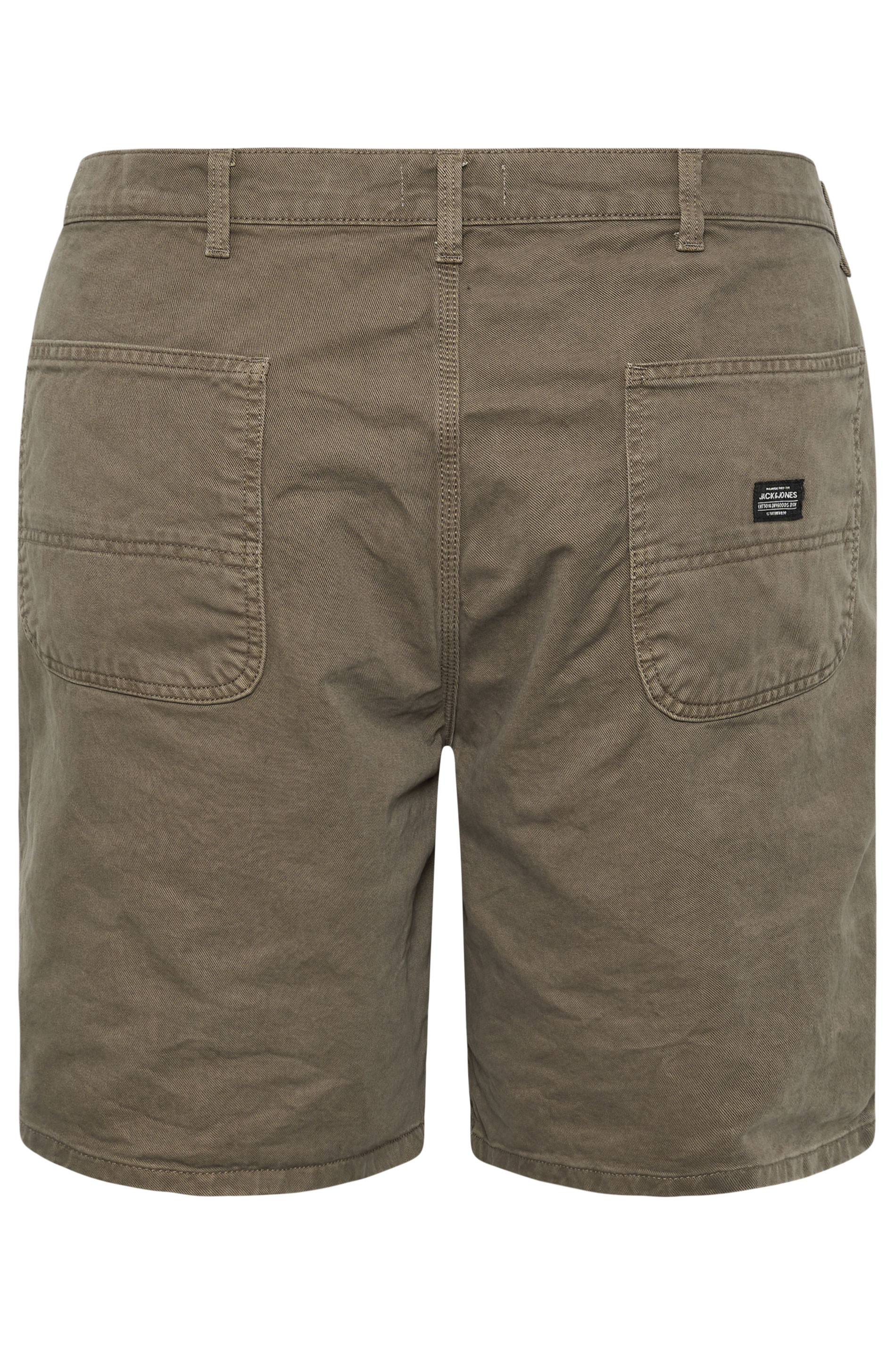 JACK & JONES Big & Tall Brown Worker Shorts | BadRhino 4