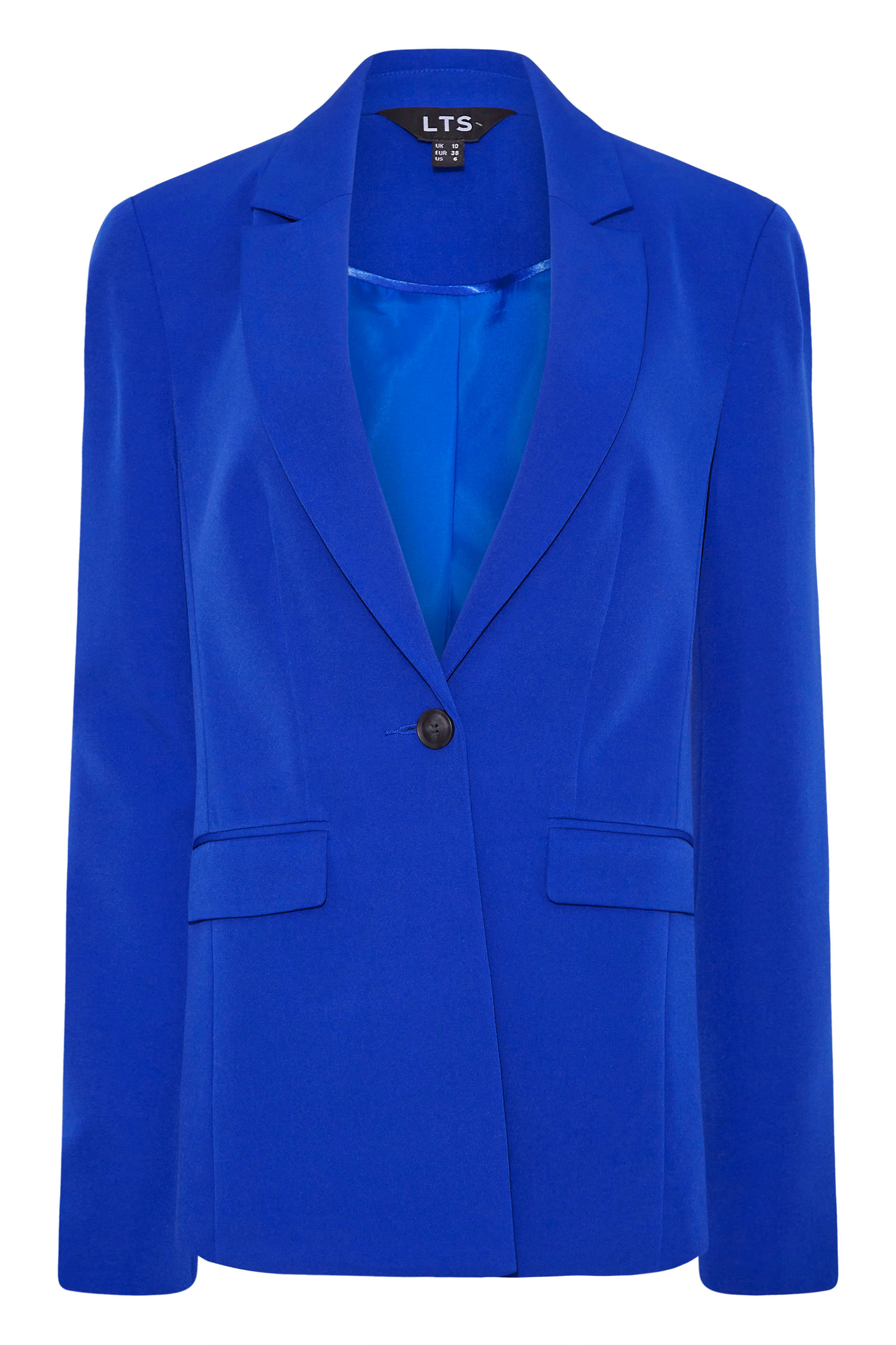 LTS Tall Women's Cobalt Blue Scuba Crepe Blazer | Long Tall Sally
