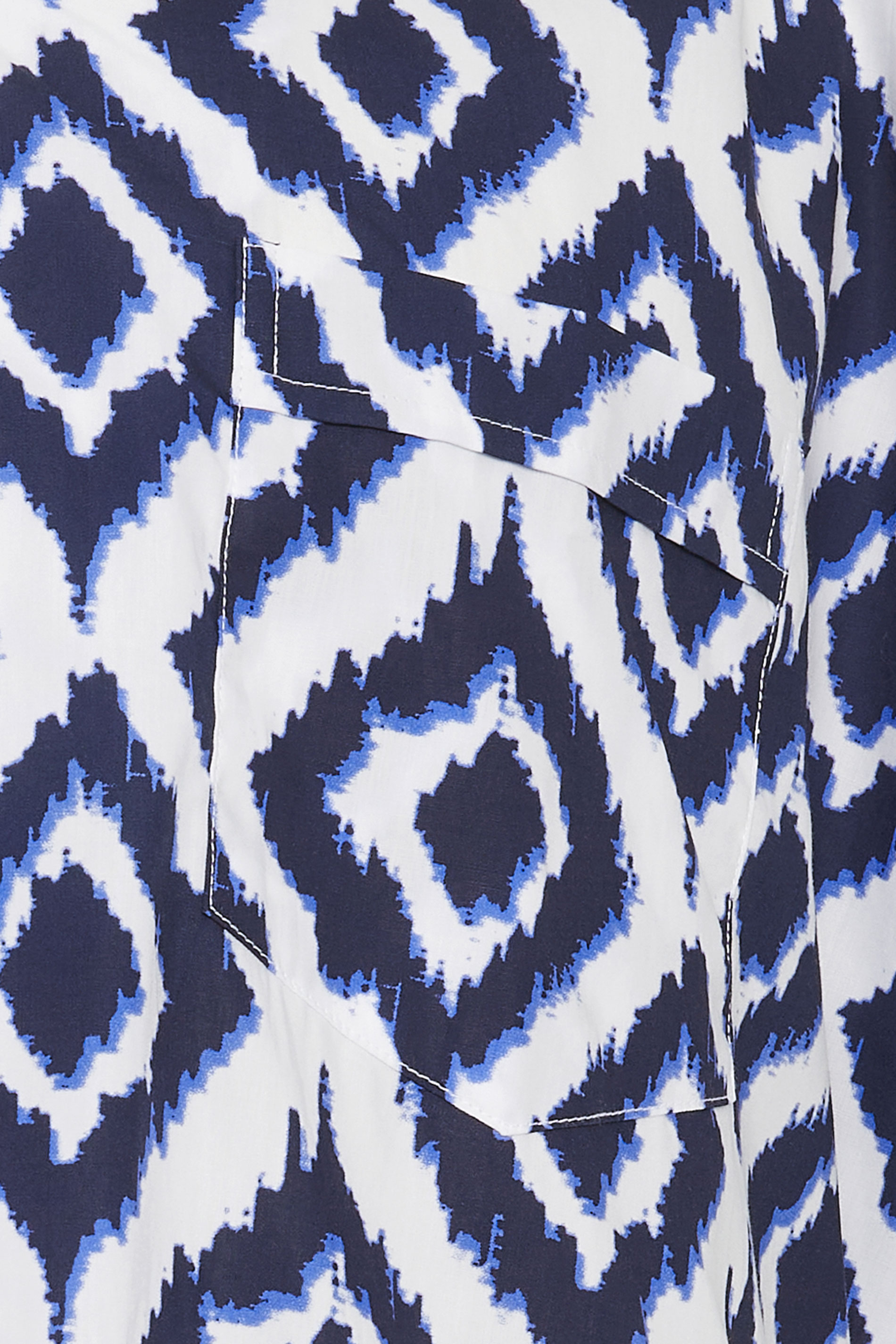 KAM Big & Tall Navy Blue Hawaiian Print Shirt | BadRhino 5