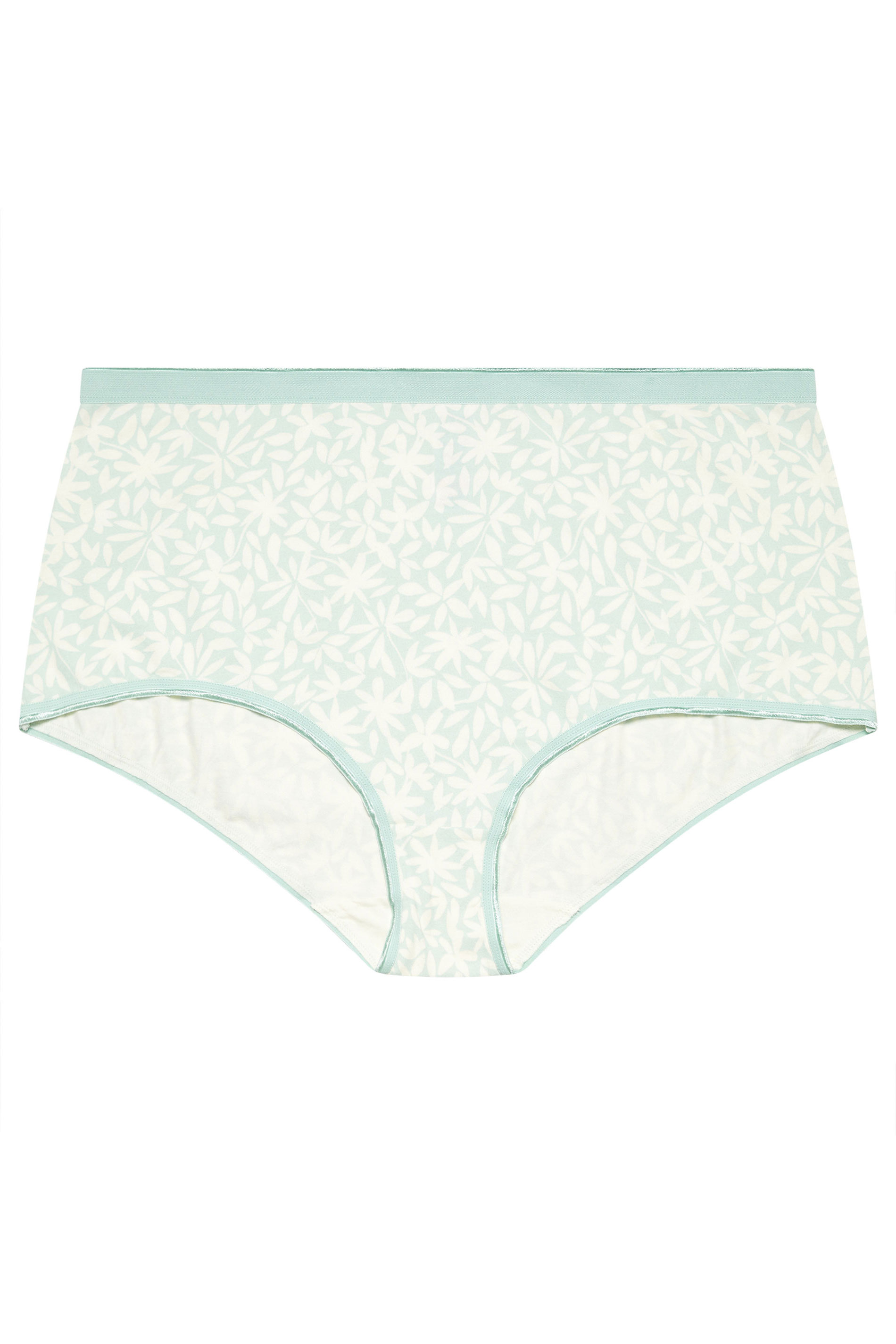 YOURSET 5 PACK Plus Size Blue Leaf Print Full Briefs | Yours Clothing 6
