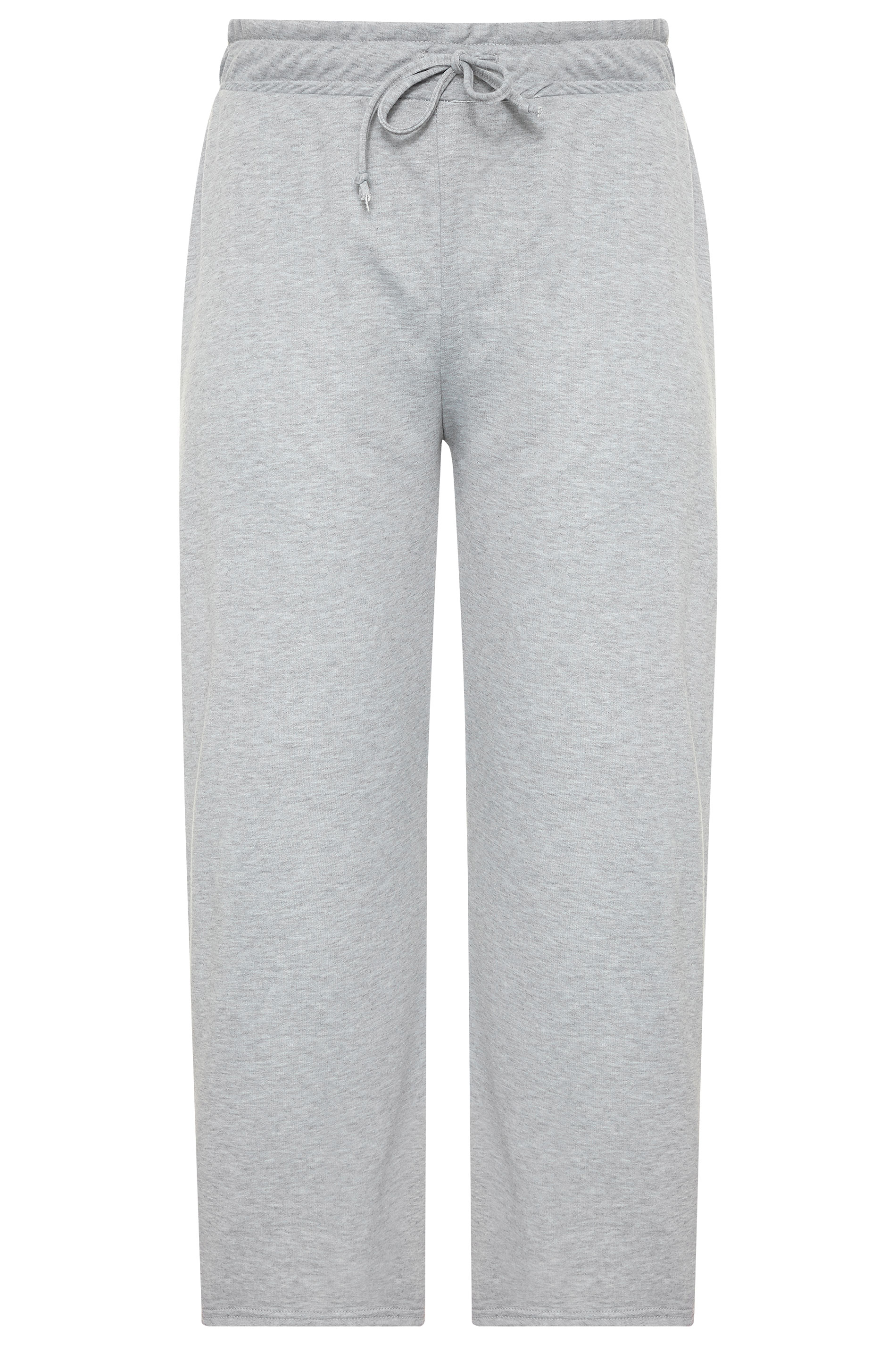 LIMITED COLLECTION Grey Marl Wide Leg Joggers | Yours Clothing