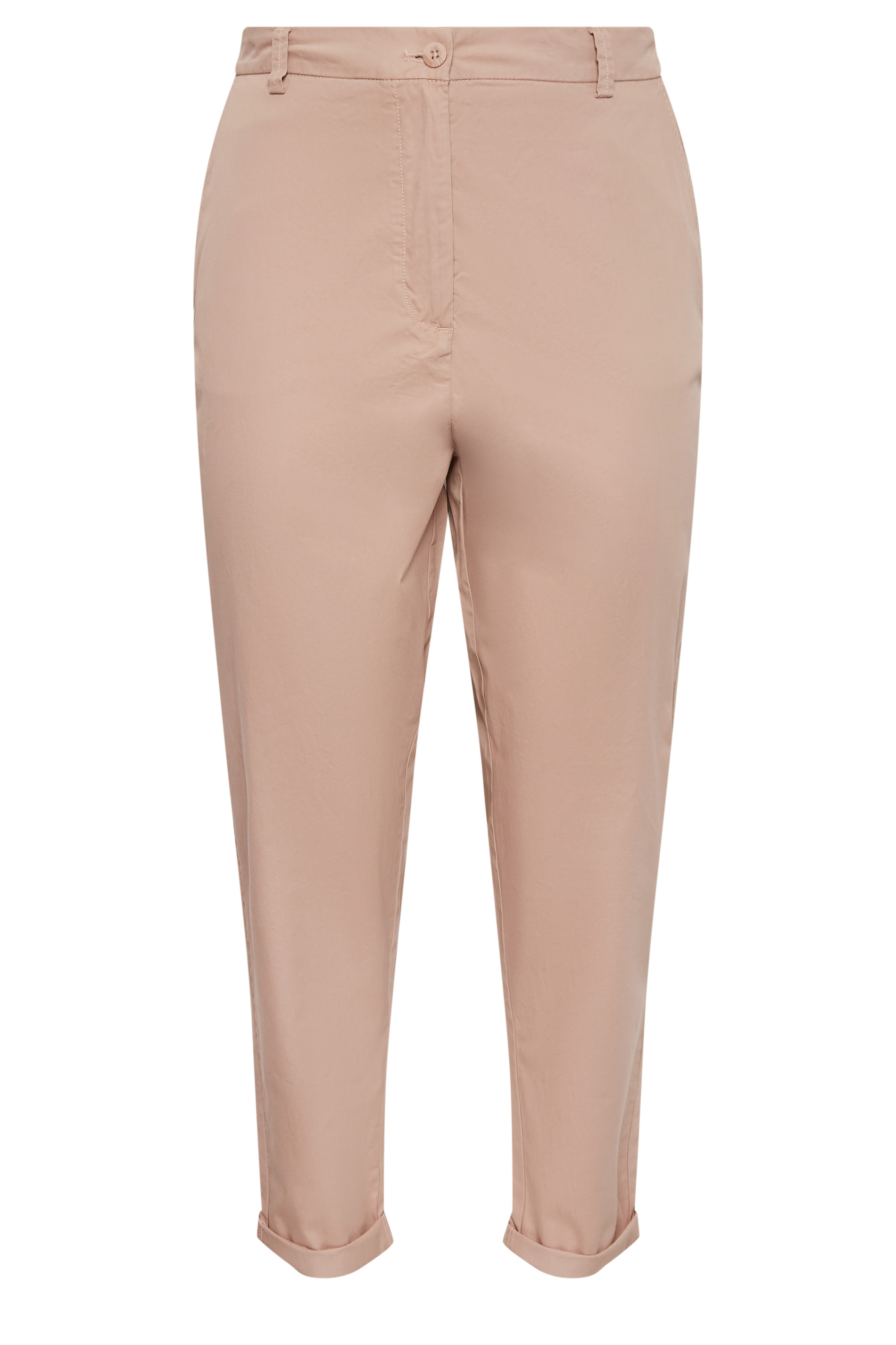 HUGO - Relaxed-fit high-waisted chinos in stretch cotton