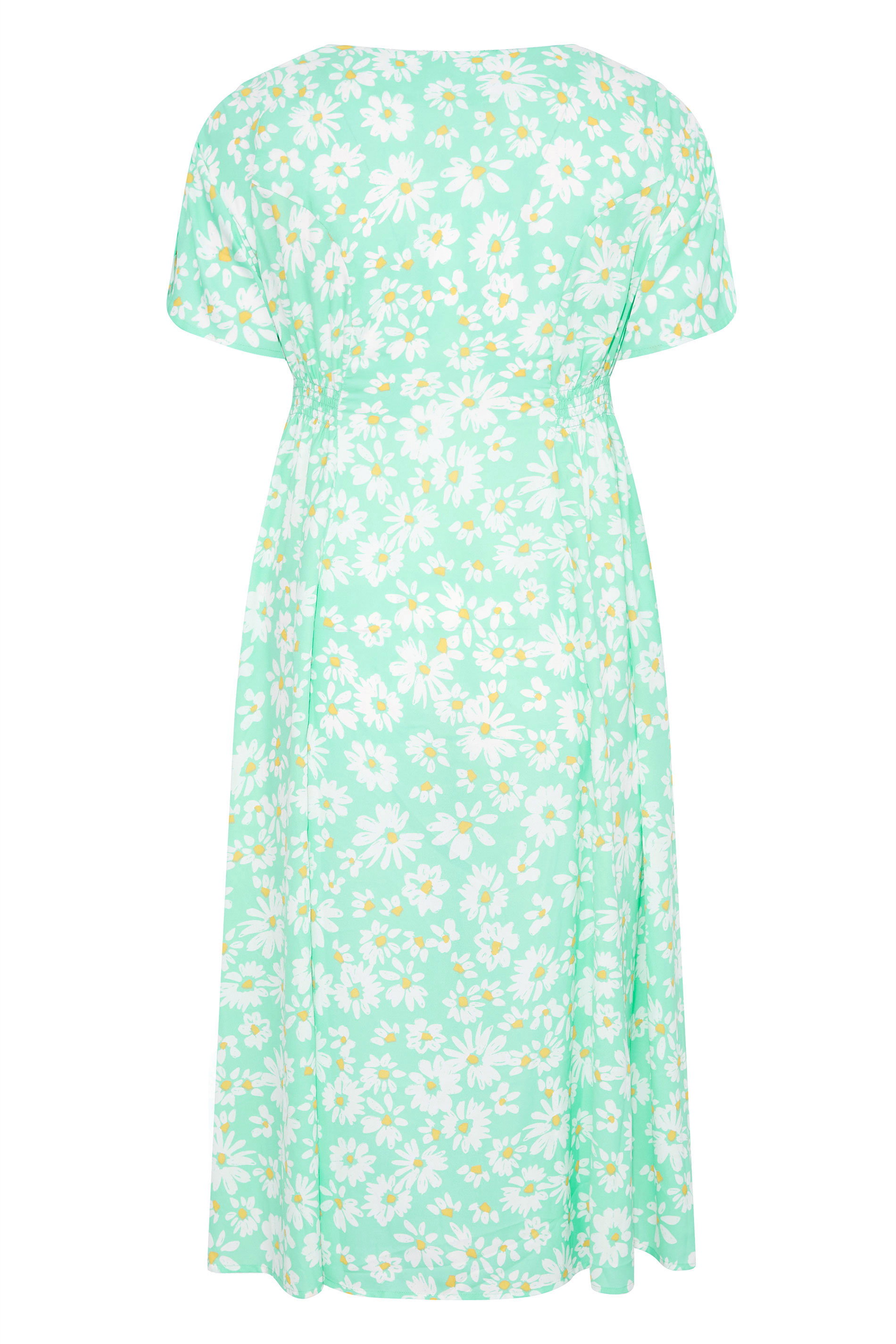Mint Green Daisy Tea Dress | Yours Clothing