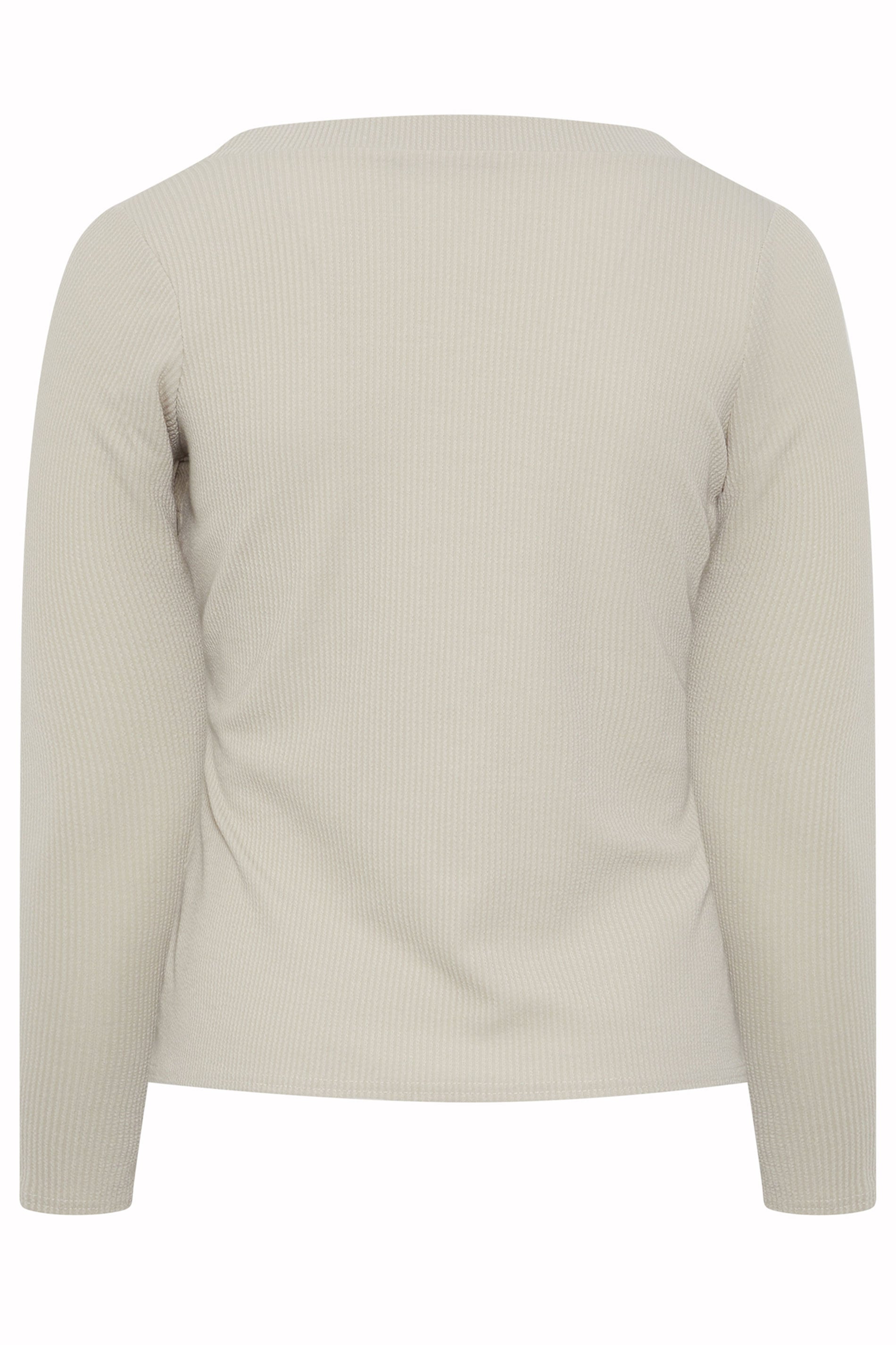 LIMITED COLLECTION Plus Size Beige Ribbed Button Cardigan | Yours Clothing 6