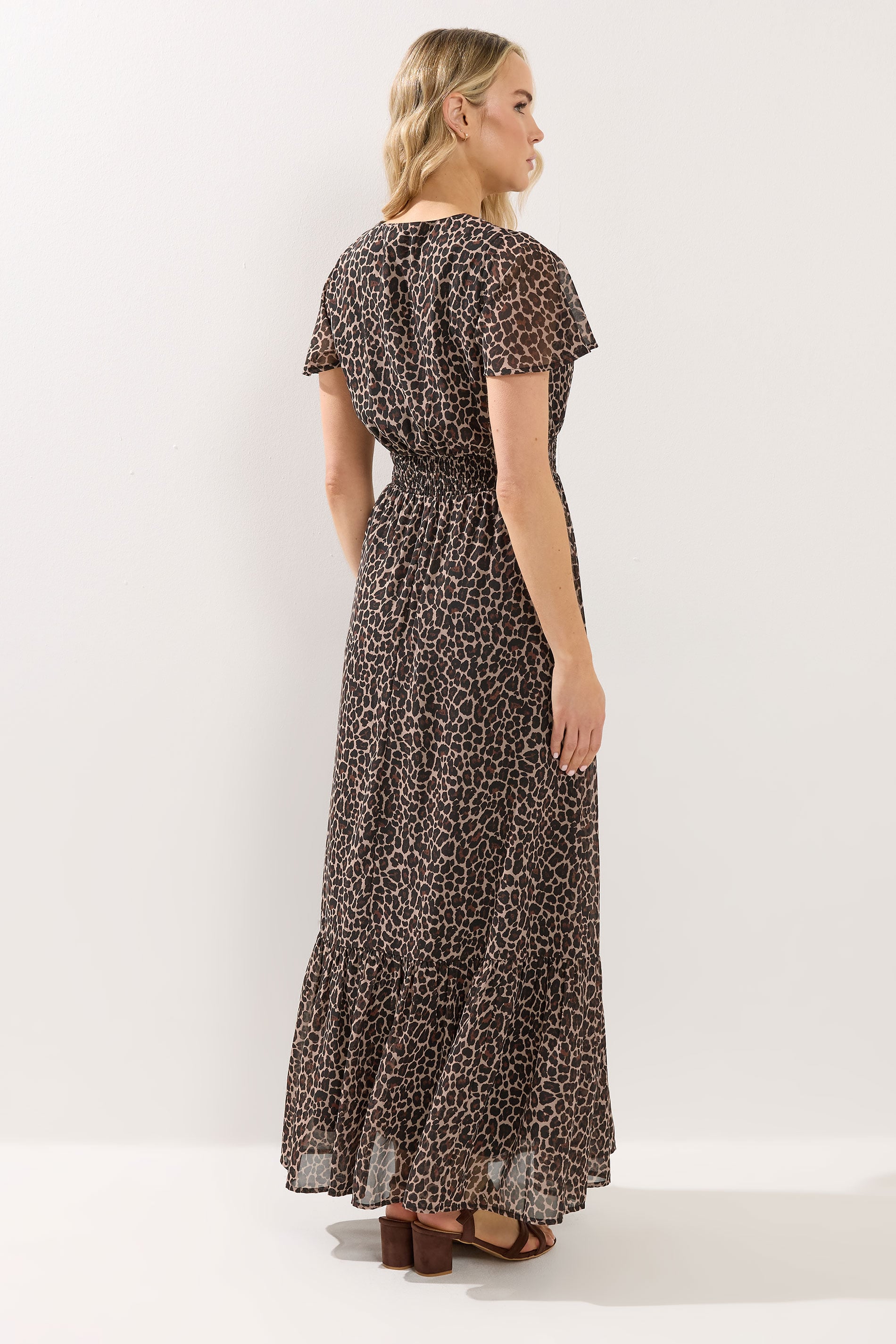 LTS Tall Women's Brown Leopard Print Maxi Dress | Long Tall Sally 2