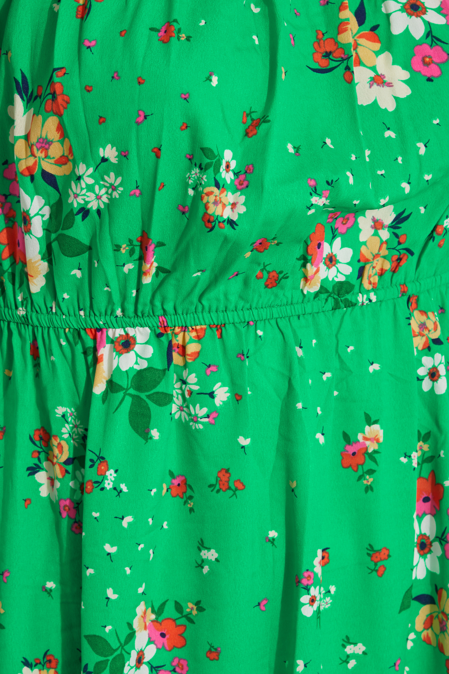 Robes Grande Taille Grande taille  Robes Imprimé Floral | Robe Verte Floral Midaxi en Volantée - RI62343