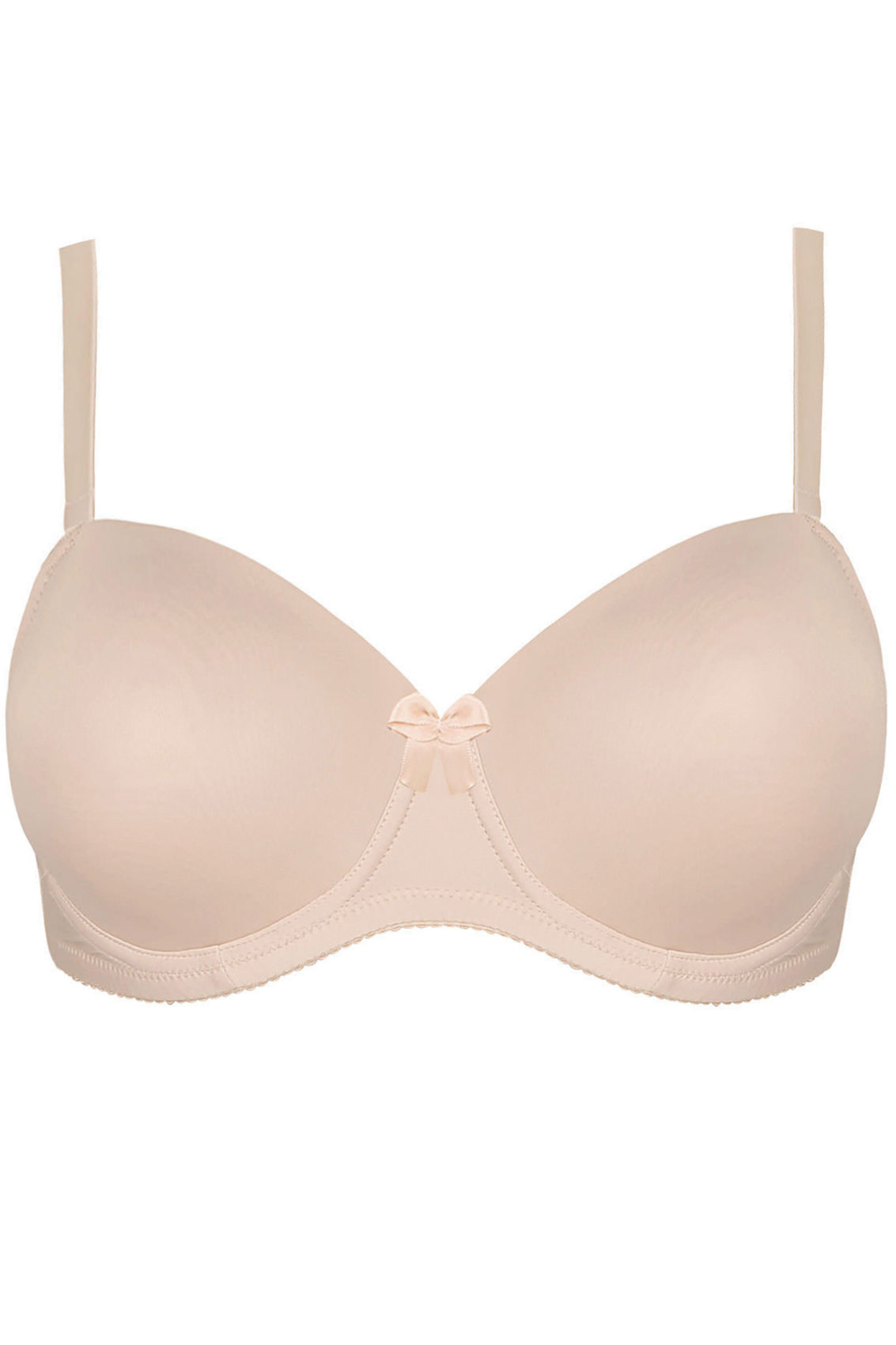 Nude Moulded Underwired T-Shirt Bra | Yours Clothing 3