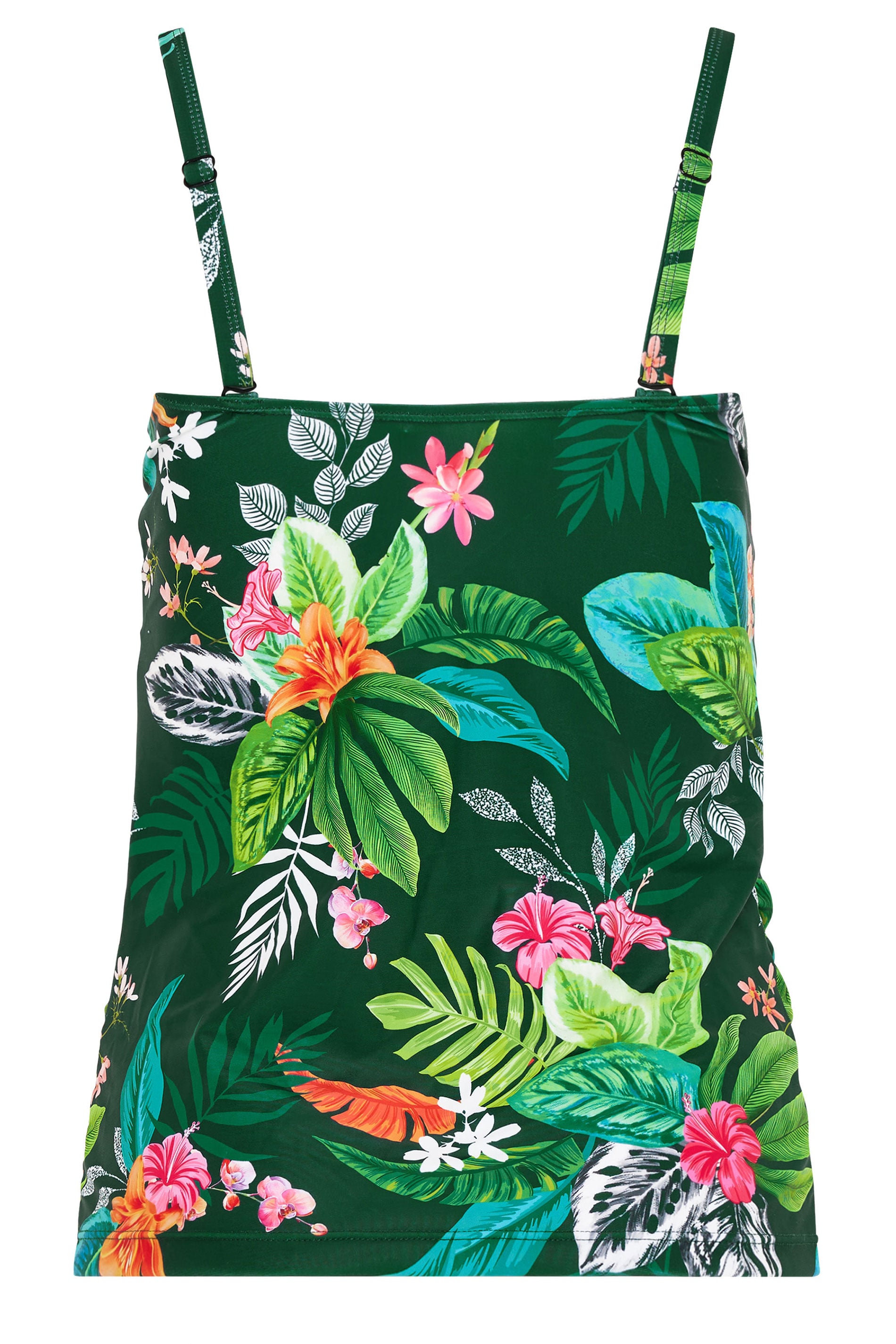 M&Co Green Tropical Print Tankini Top | M&Co 6