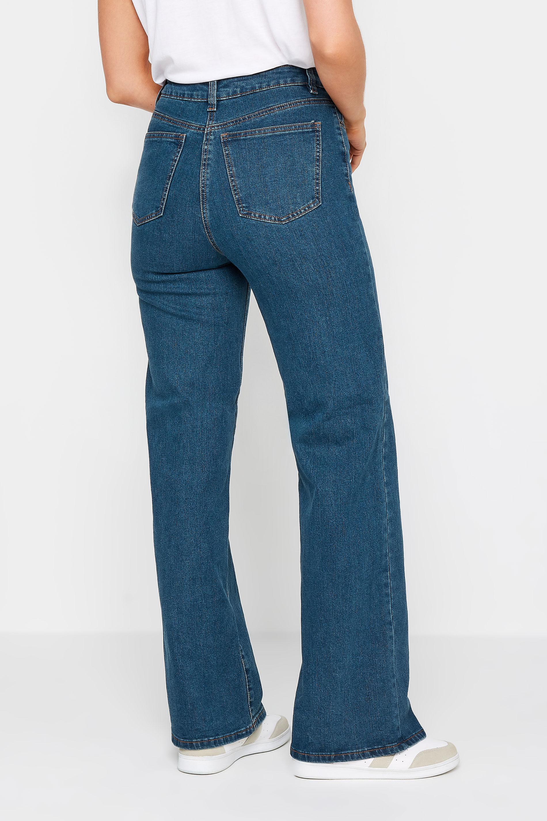 LTS Tall Indigo Blue BEA Wide Leg Jeans | Long Tall Sally 3