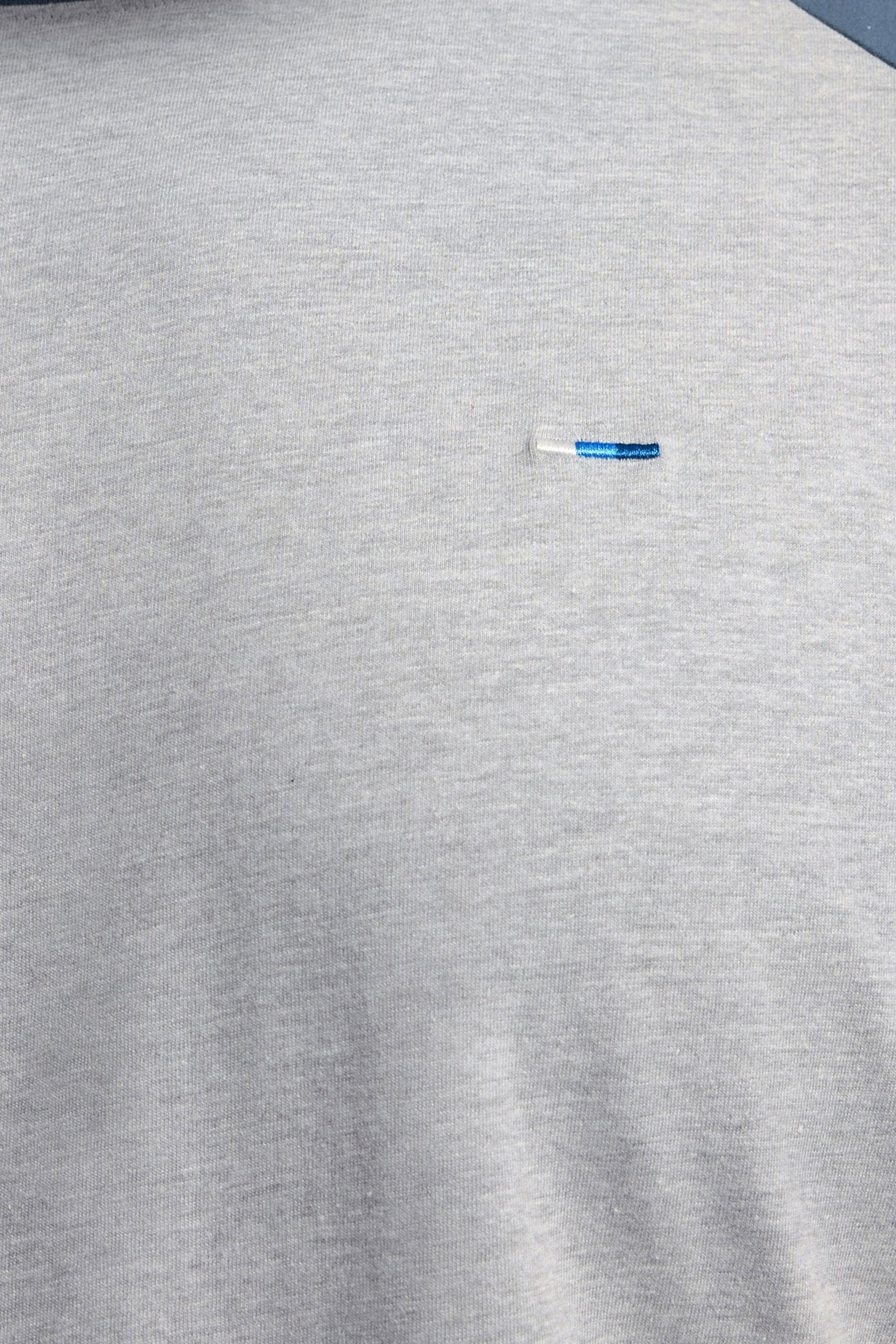BadRhino Big & Tall Blue & Grey Extra Long Raglan T-Shirt | BadRhino 4