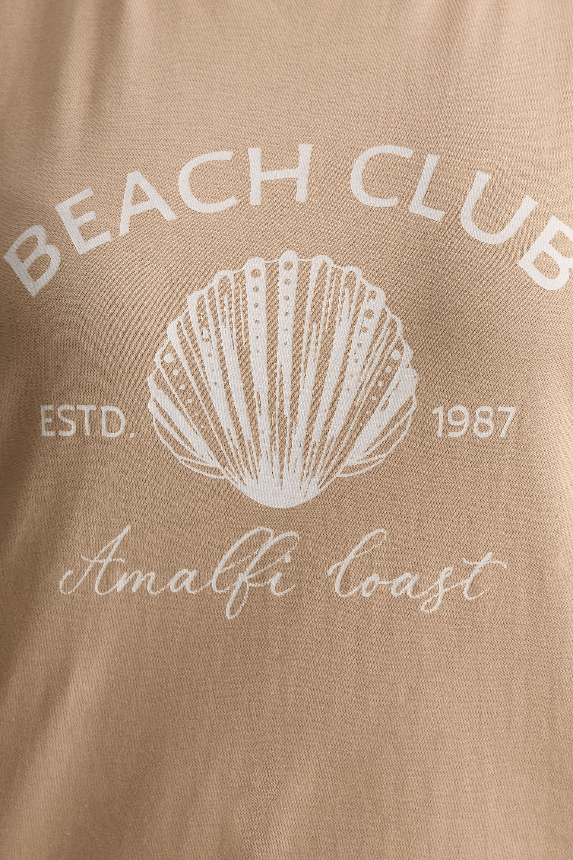YOURS Plus Size Natural Brown 'Beach Club' Pyjama Set | Yours Clothing 4