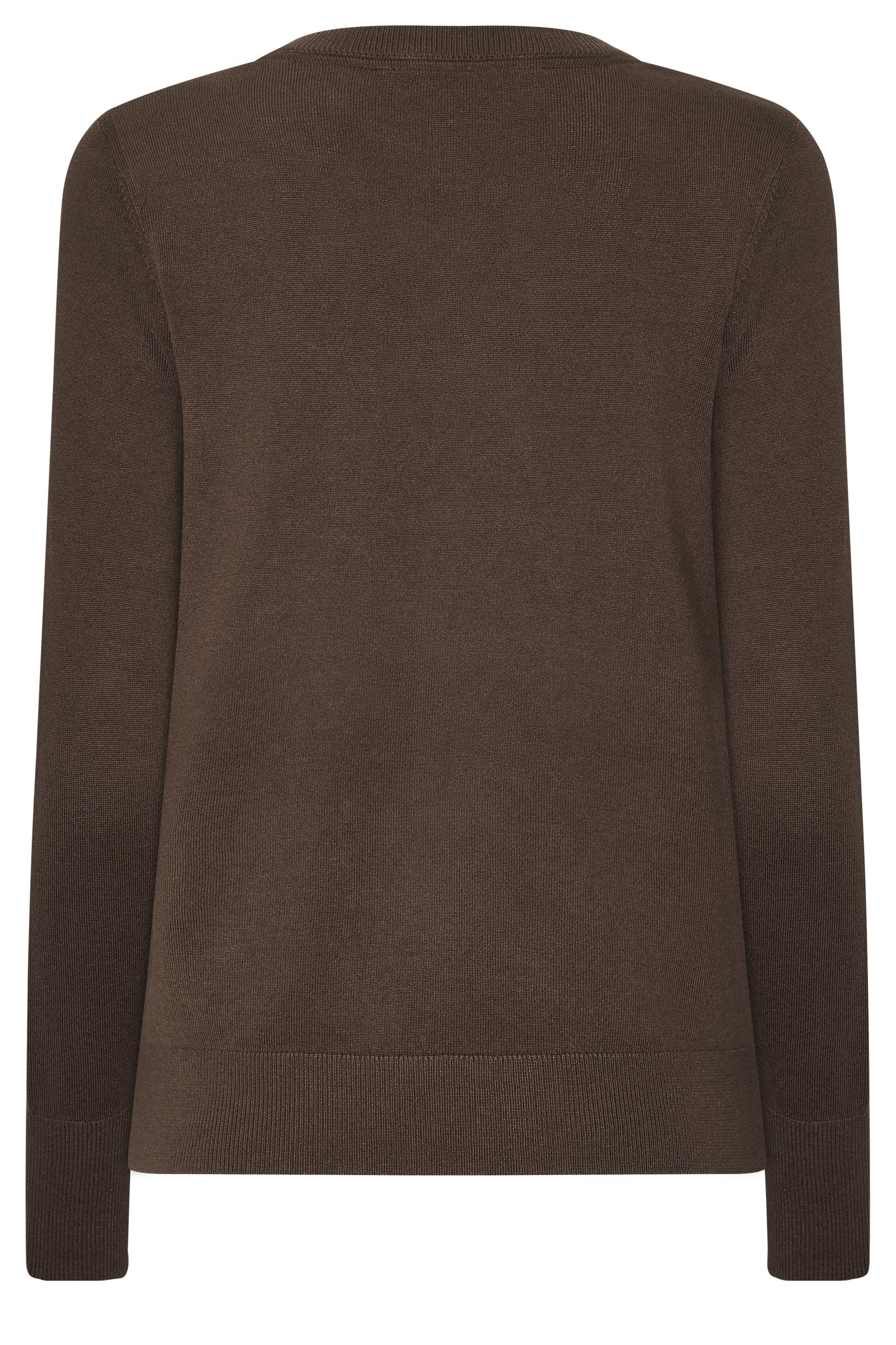 M&Co Chocolate Brown V-Neck Jumper | M&Co 6