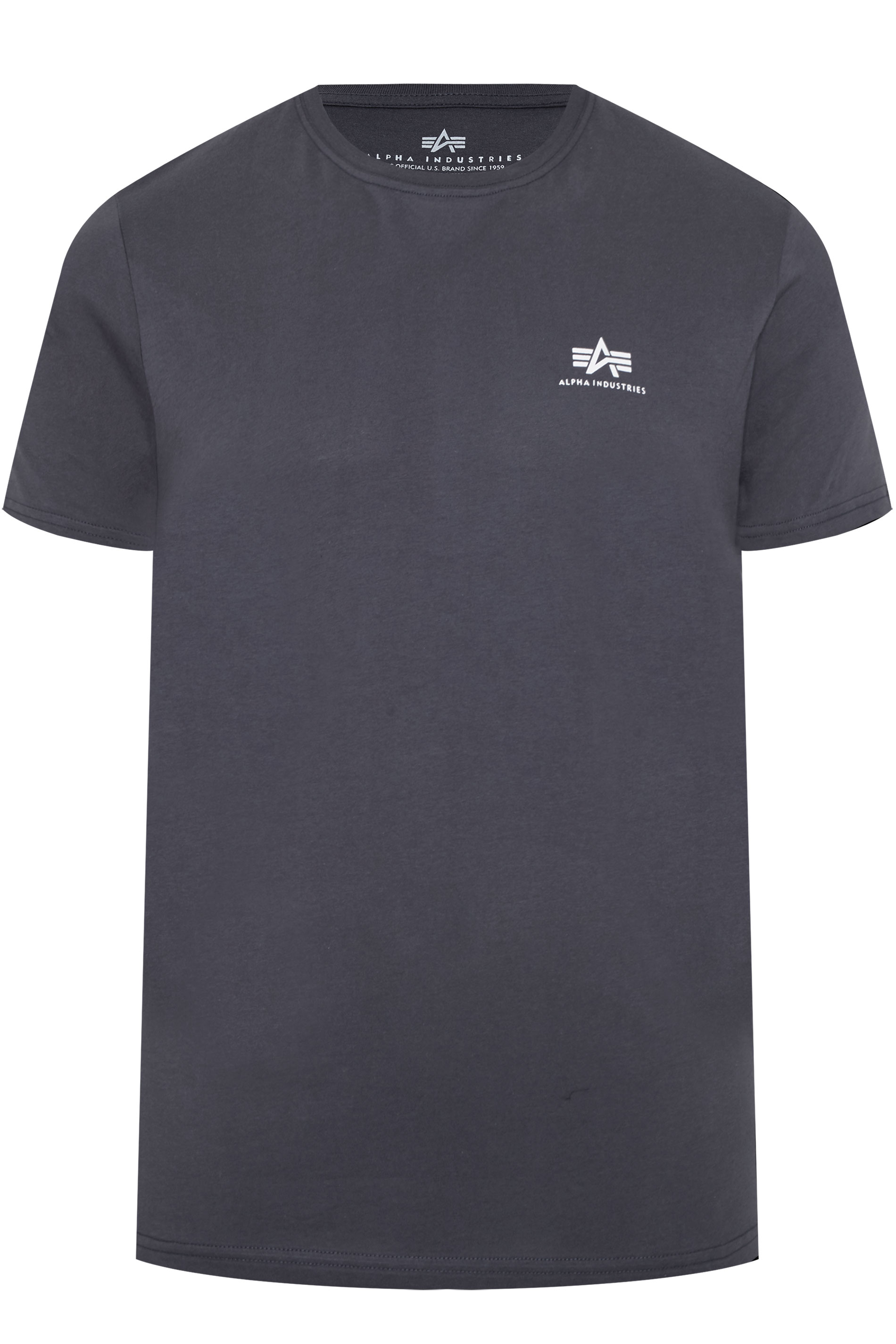 ALPHA INDUSTRIES Navy Basic Logo T-Shirt_F.jpg