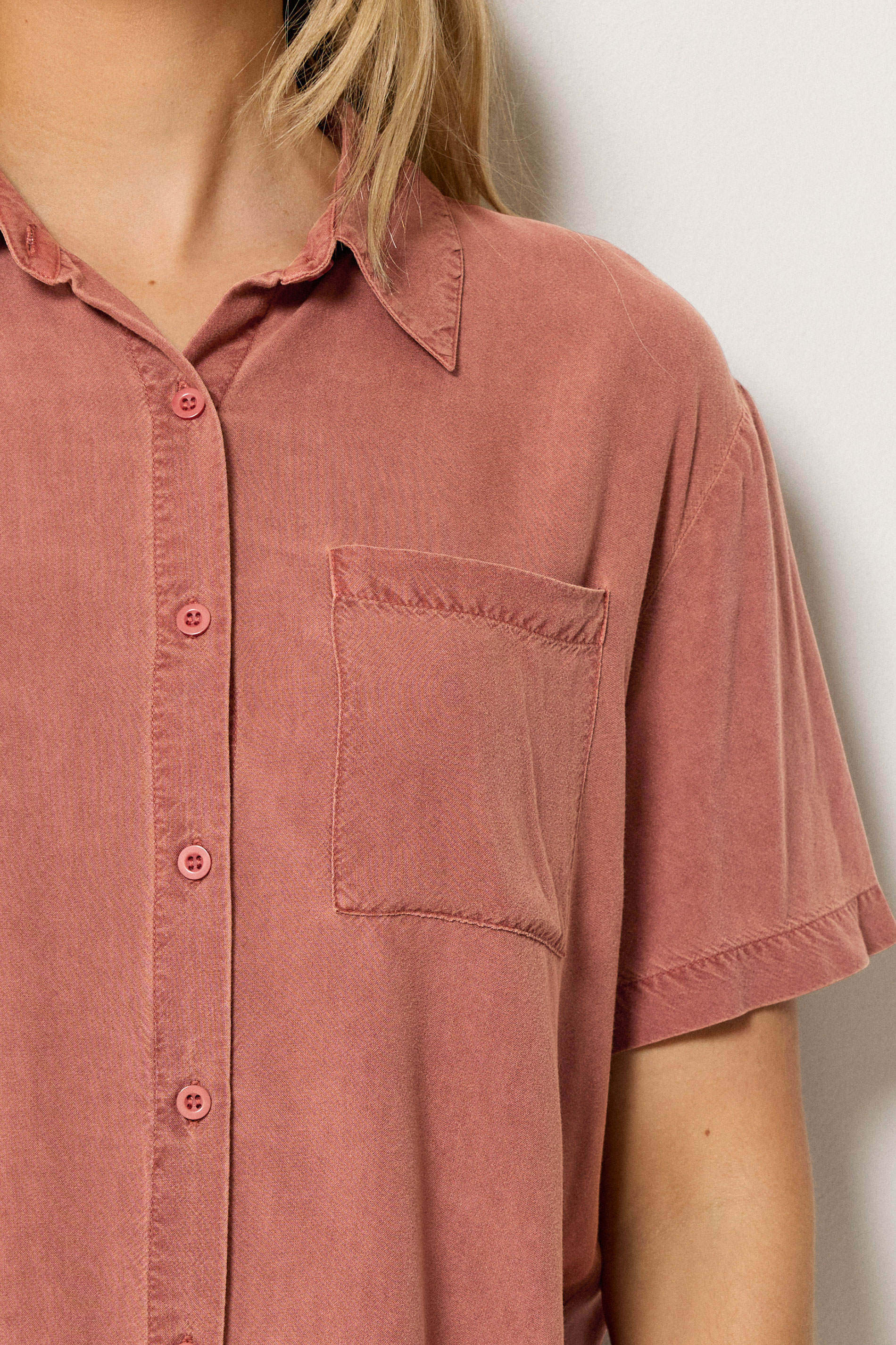 LTS Tall Women's Rust Orange Short Sleeve Shirt | Long Tall Sally 4