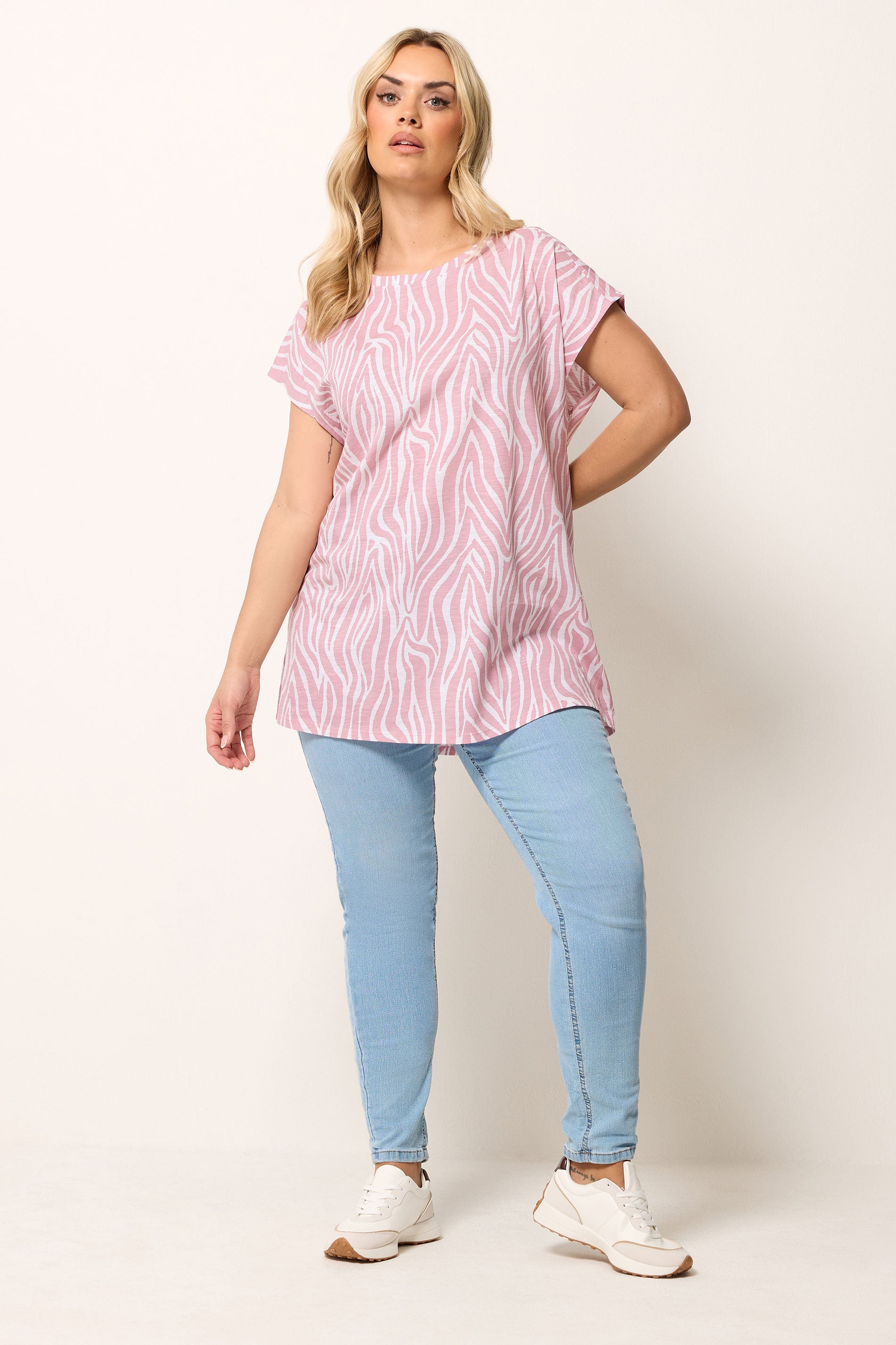 YOURSET 3 PACK Plus Size Green Palm Leaf & Zebra T-Shirts | Yours Clothing 5