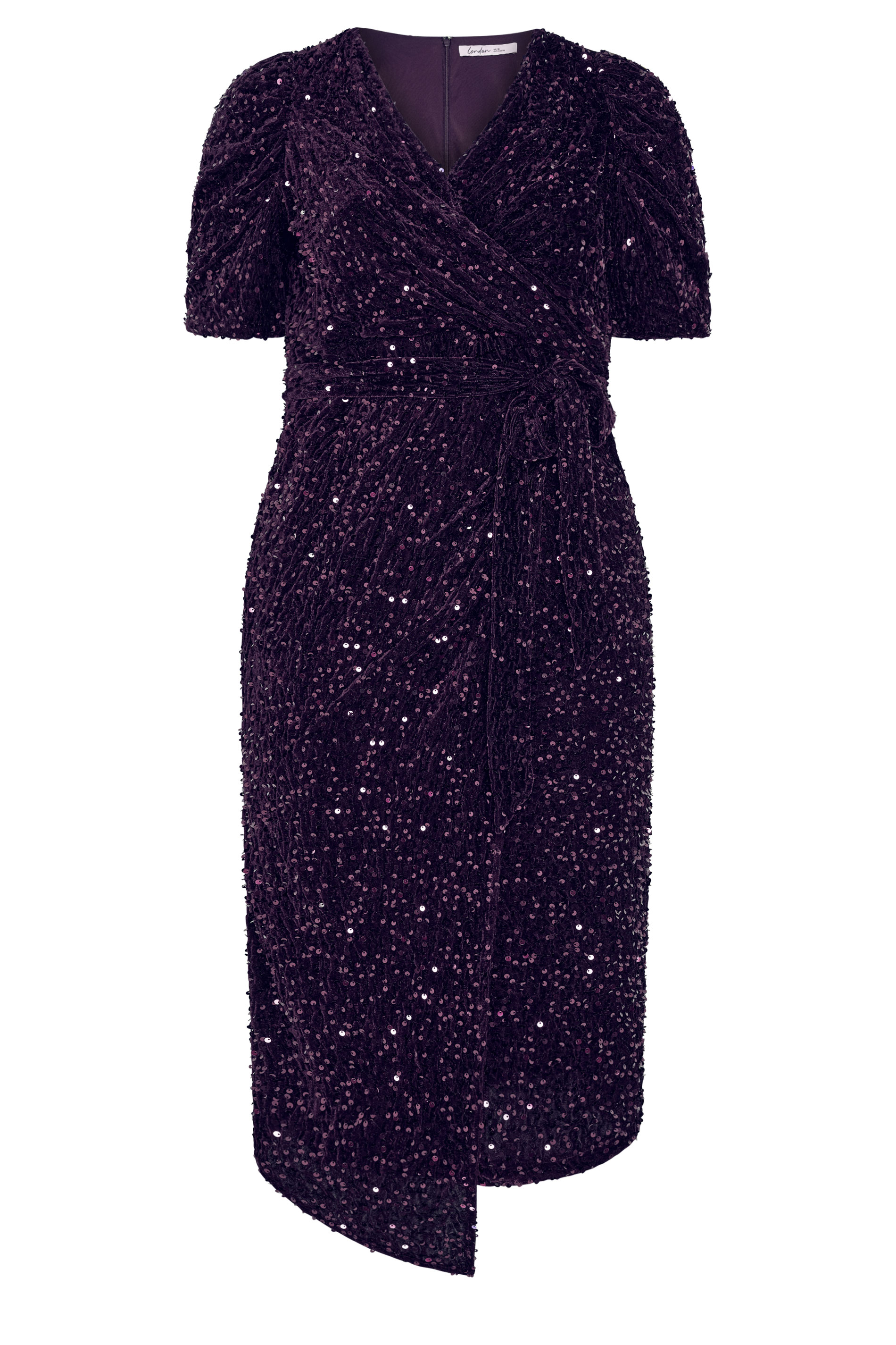 sequin wrap maxi dress Black PrettyLittleThing Sequin Wrap Detail Strappy Maxi Dress