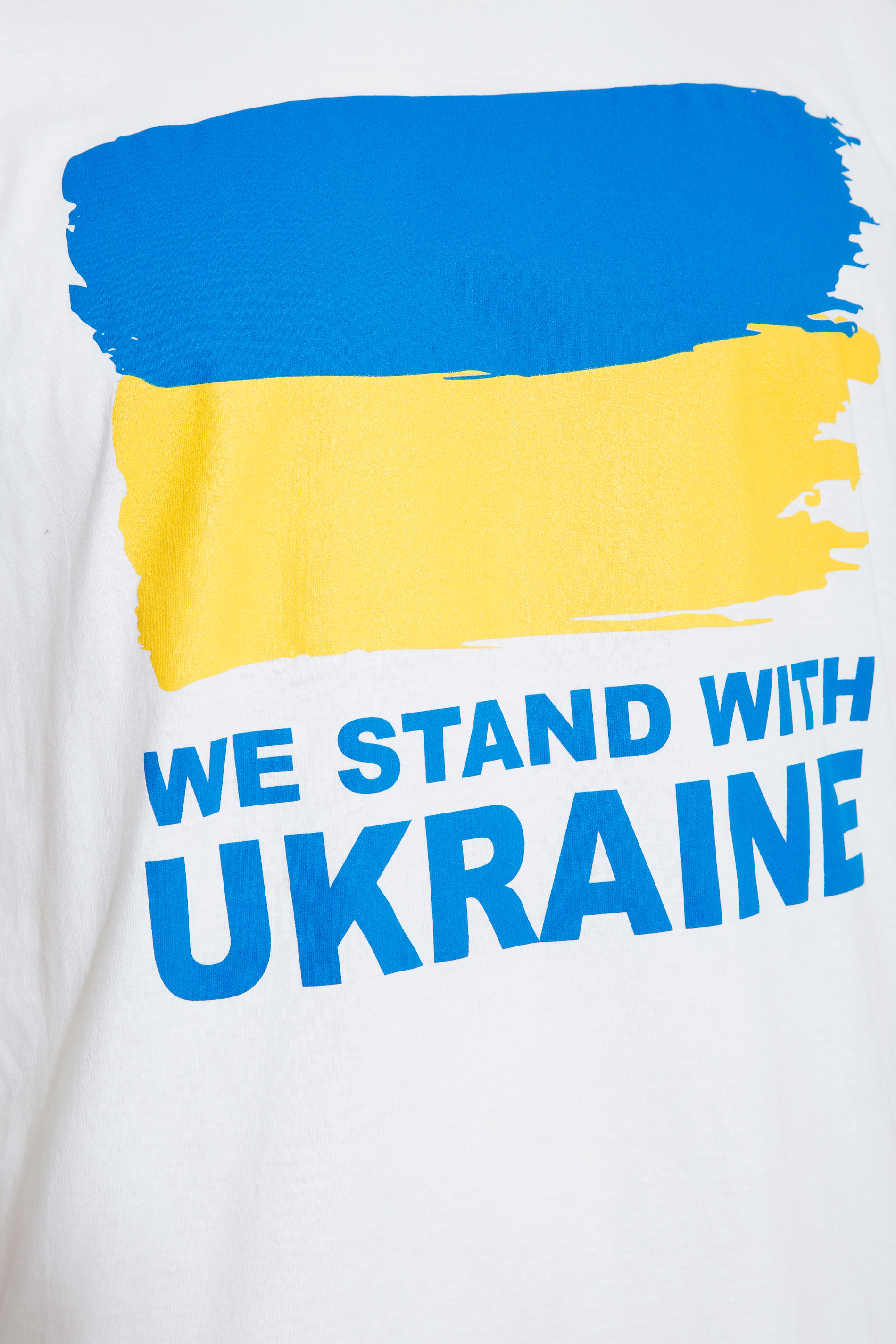 Ukrainian Crisis 100% Donation White 'We Stand With Ukraine' T-Shirt | BadRhino 3
