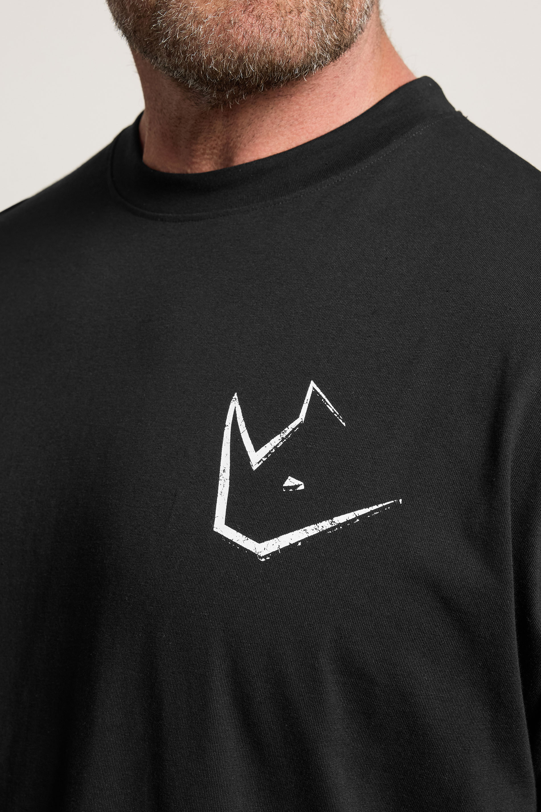 IronRhino Big & Tall Black Old English Logo T-Shirt | BadRhino 5