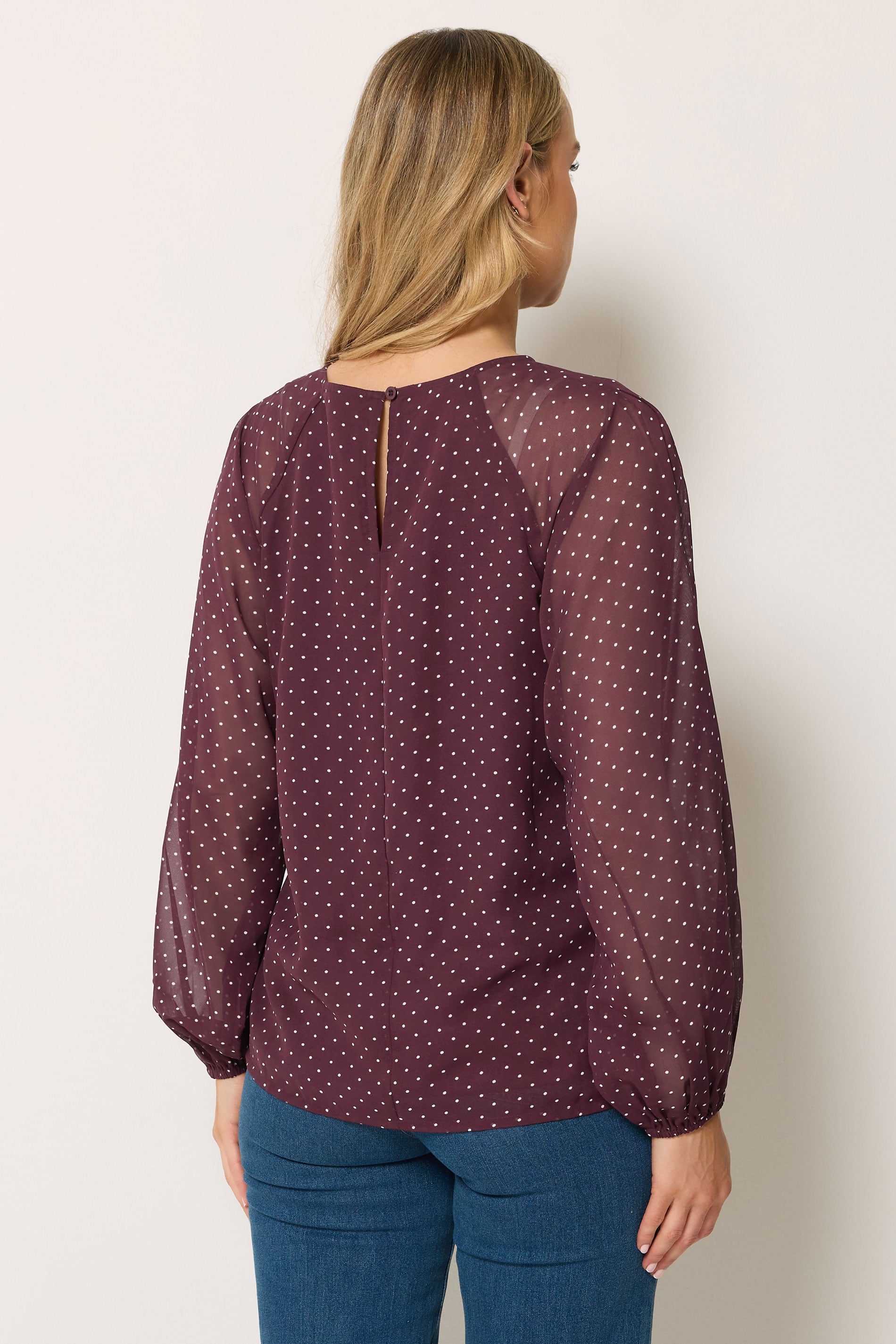 LTS Tall Women's Red Polka Dot Top | Long Tall Sally 2