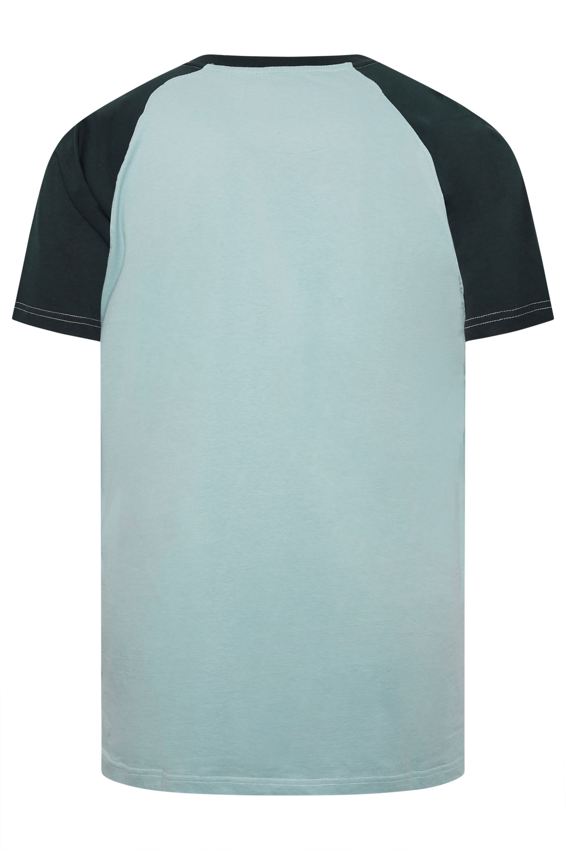 KAM Big & Tall Blue Raglan T-Shirt | BadRhino 4