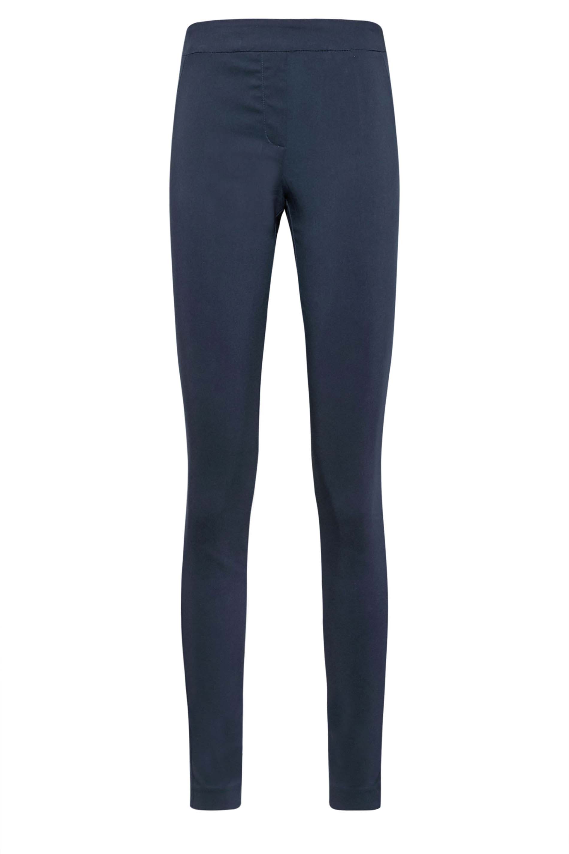 LTS Tall Women's Navy Blue Stretch Skinny Leg Trousers | Long Tall Sally