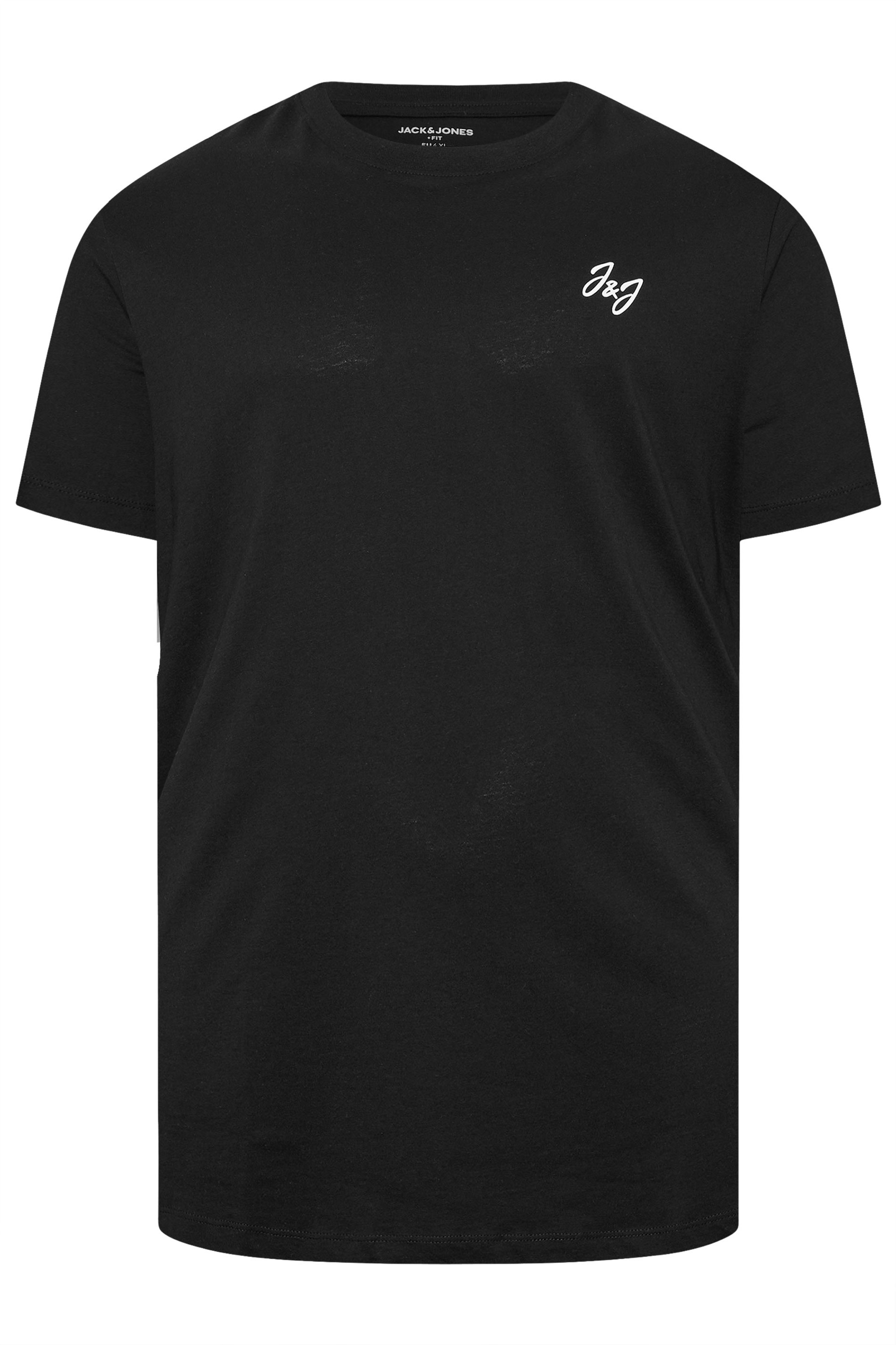 JACK & JONES Big & Tall 5 PACK White/Blue/Black/Green/Off-White T-Shirts | BadRhino 8