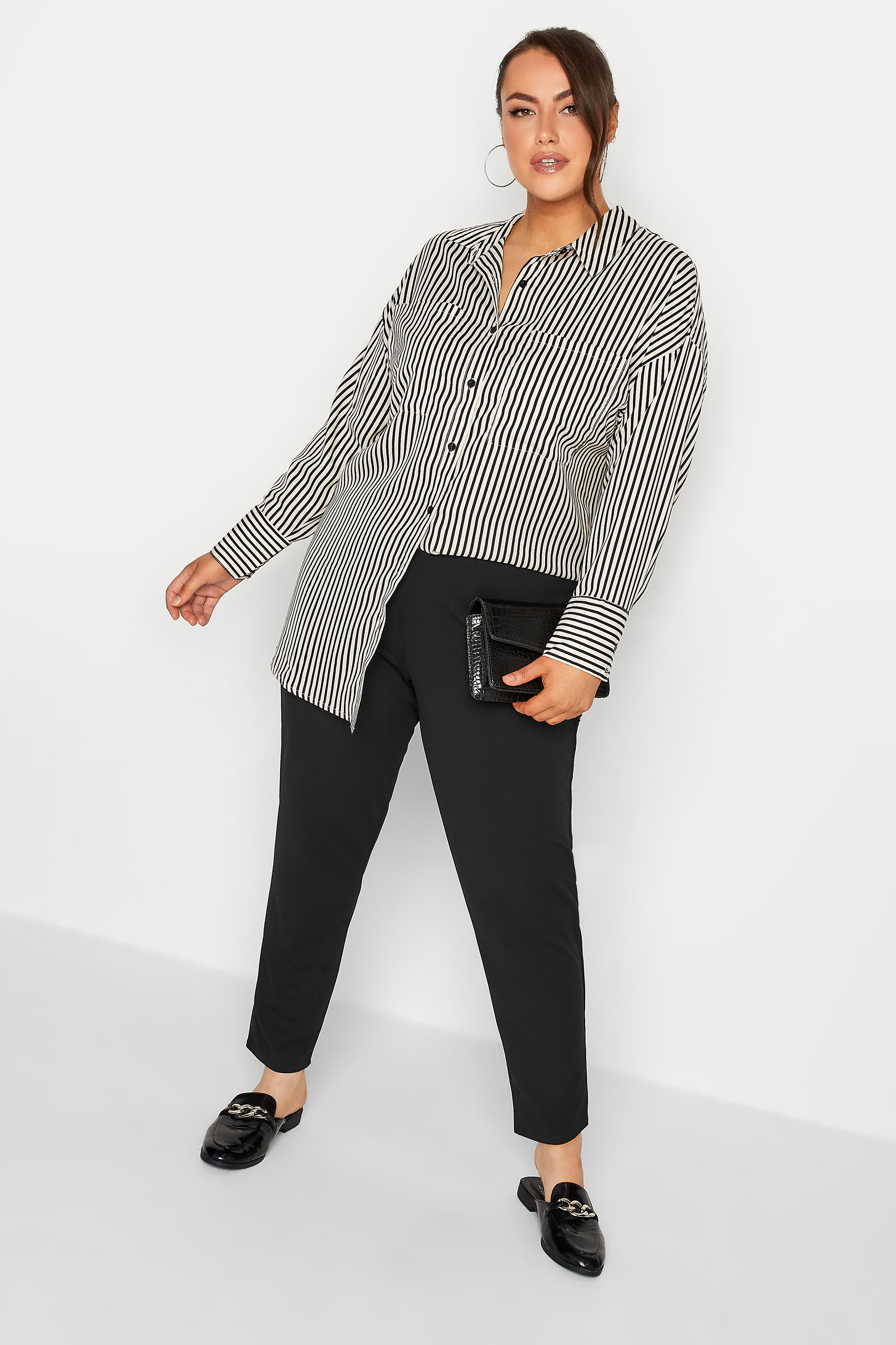 Eileen Fisher Petite High-Waisted Tapered Ankle Pants | Zappos.com