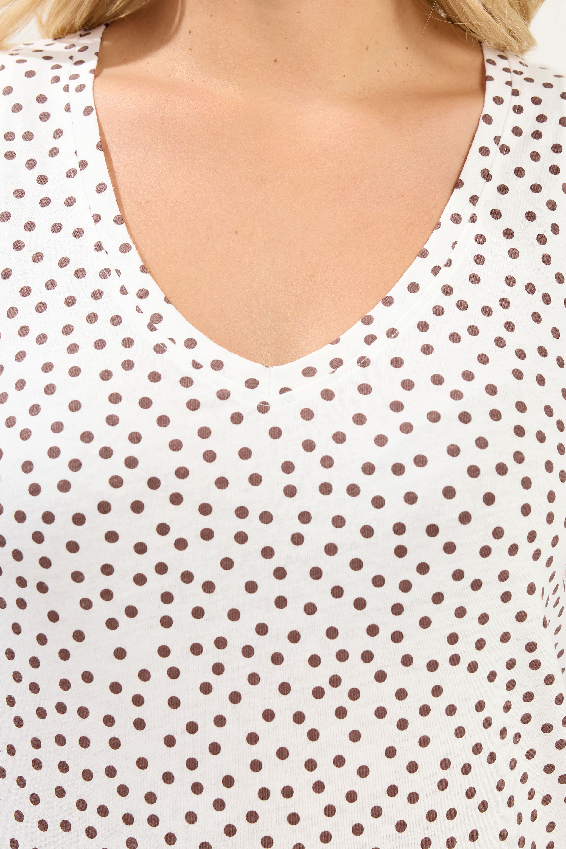 YOURS Plus Size Ivory White Polka Dot Vest Top | Yours Clothing 4