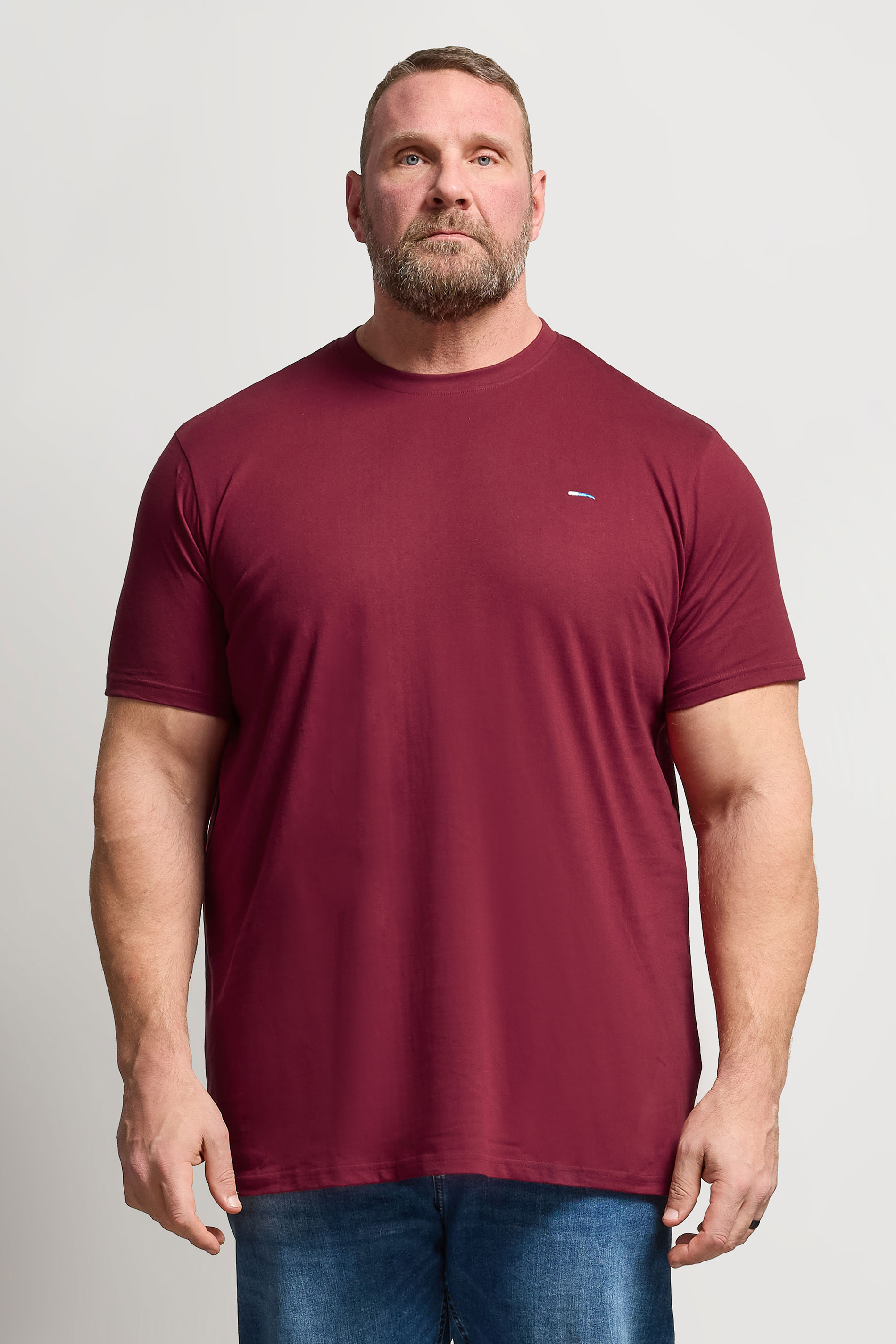 BadRhino Big & Tall Dark Red Extra Long Core T-Shirt | BadRhino 3