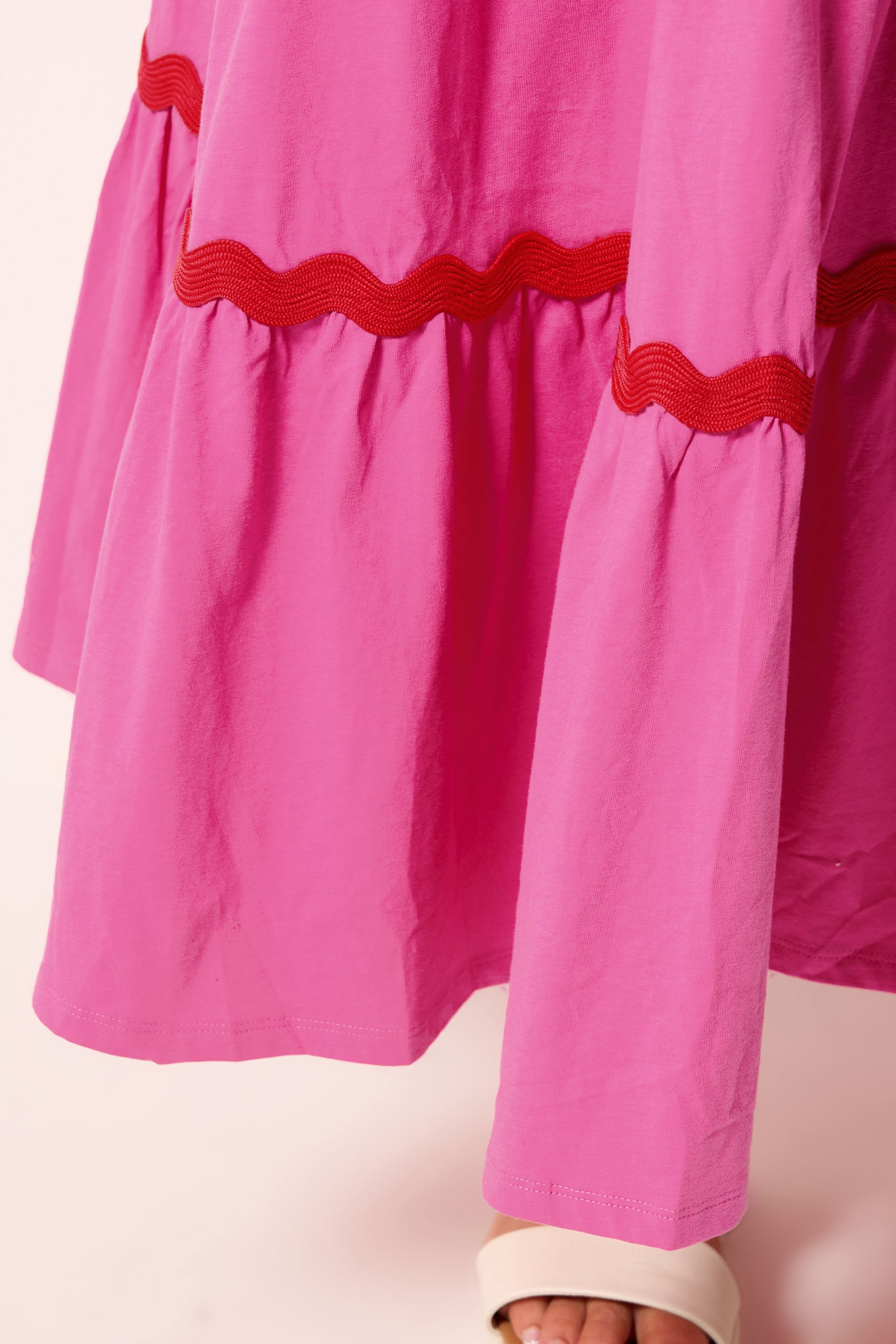 YOURS Plus Size Pink Contrast Swirl Maxi Skirt | Yours Clothing 4