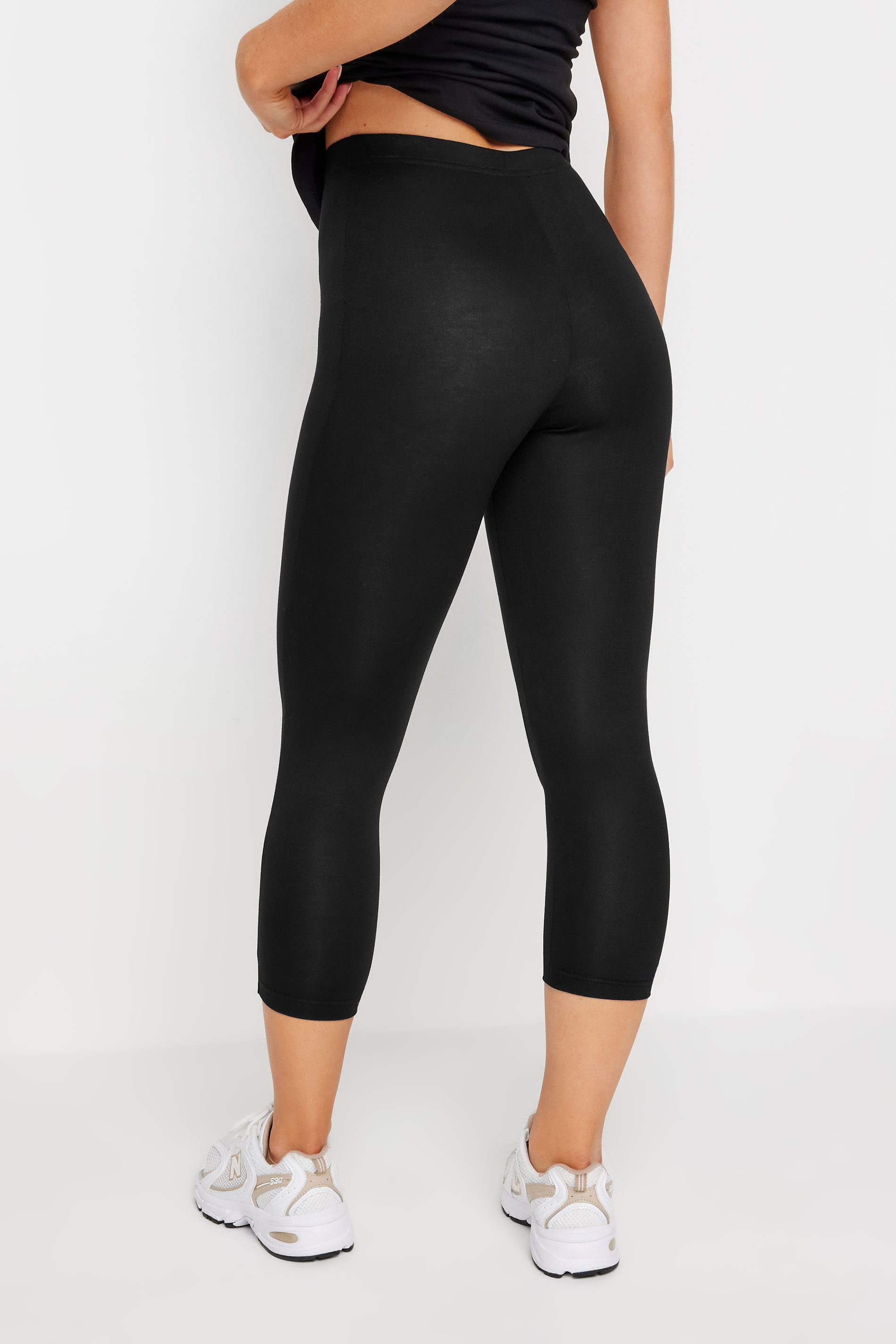 PixieGirl Petite Women's Black Basic Cropped Leggings | PixieGirl 2