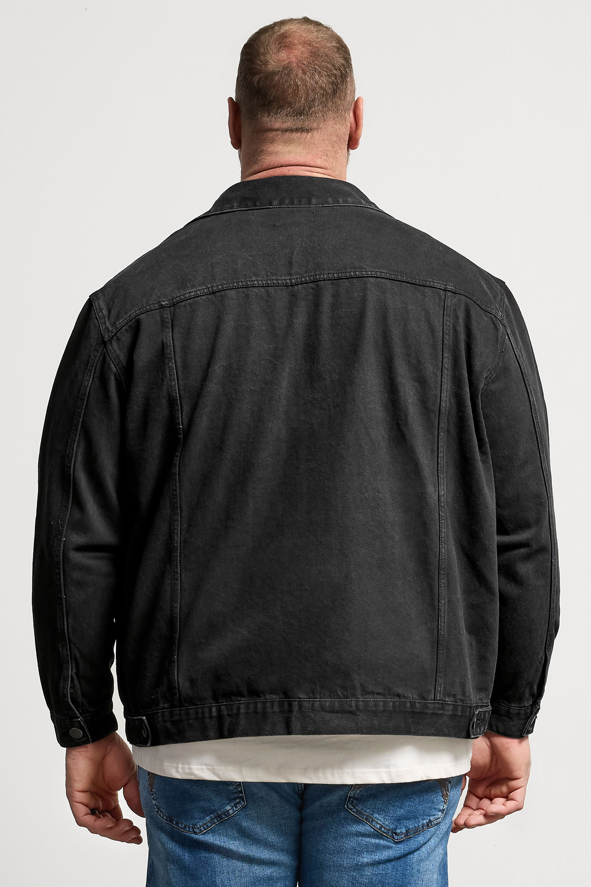 BadRhino Big & Tall Black Denim Jacket | BadRhino 5