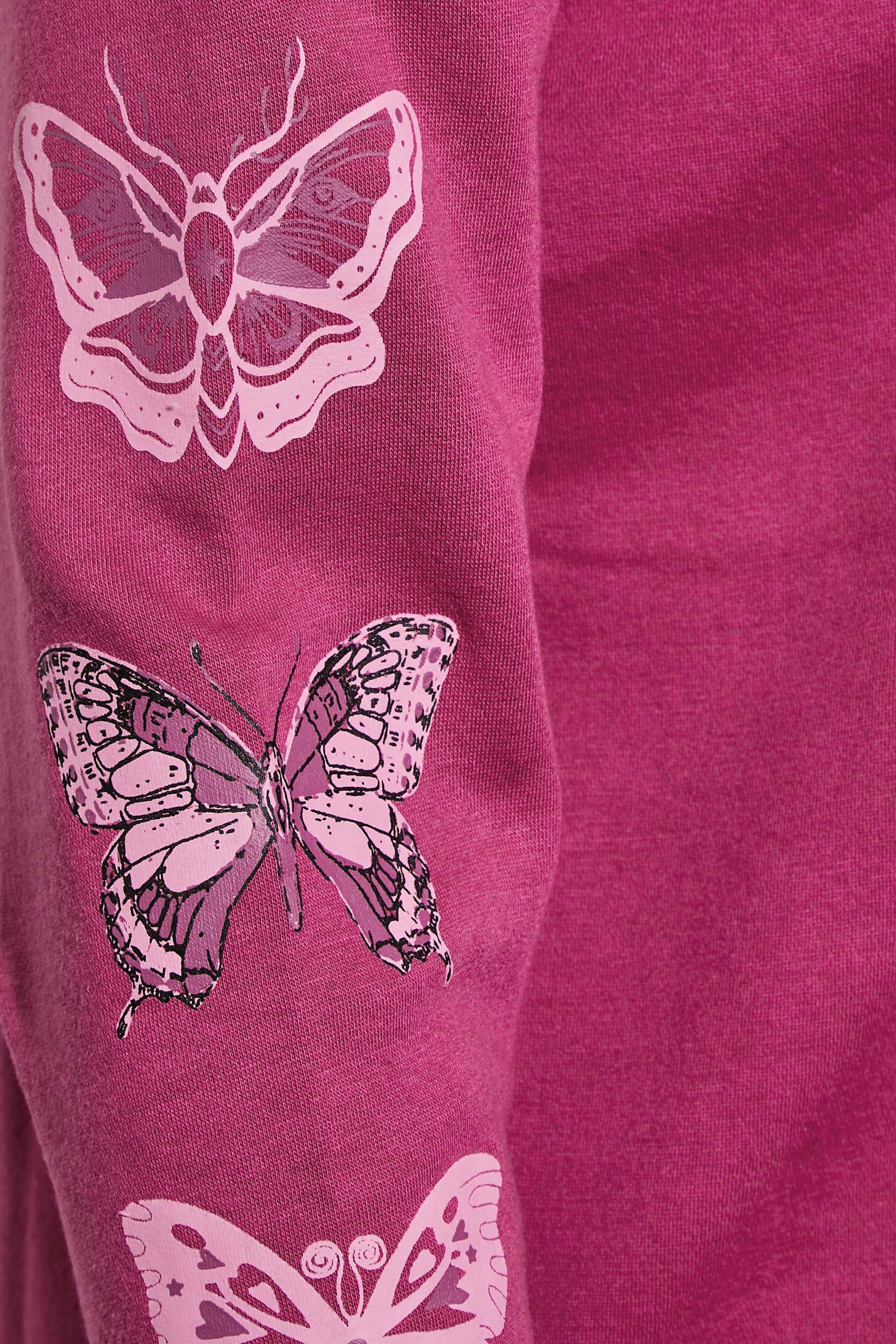 LIMITED COLLECTION Plus Size Pink Butterfly Sleeve Soft Touch ...