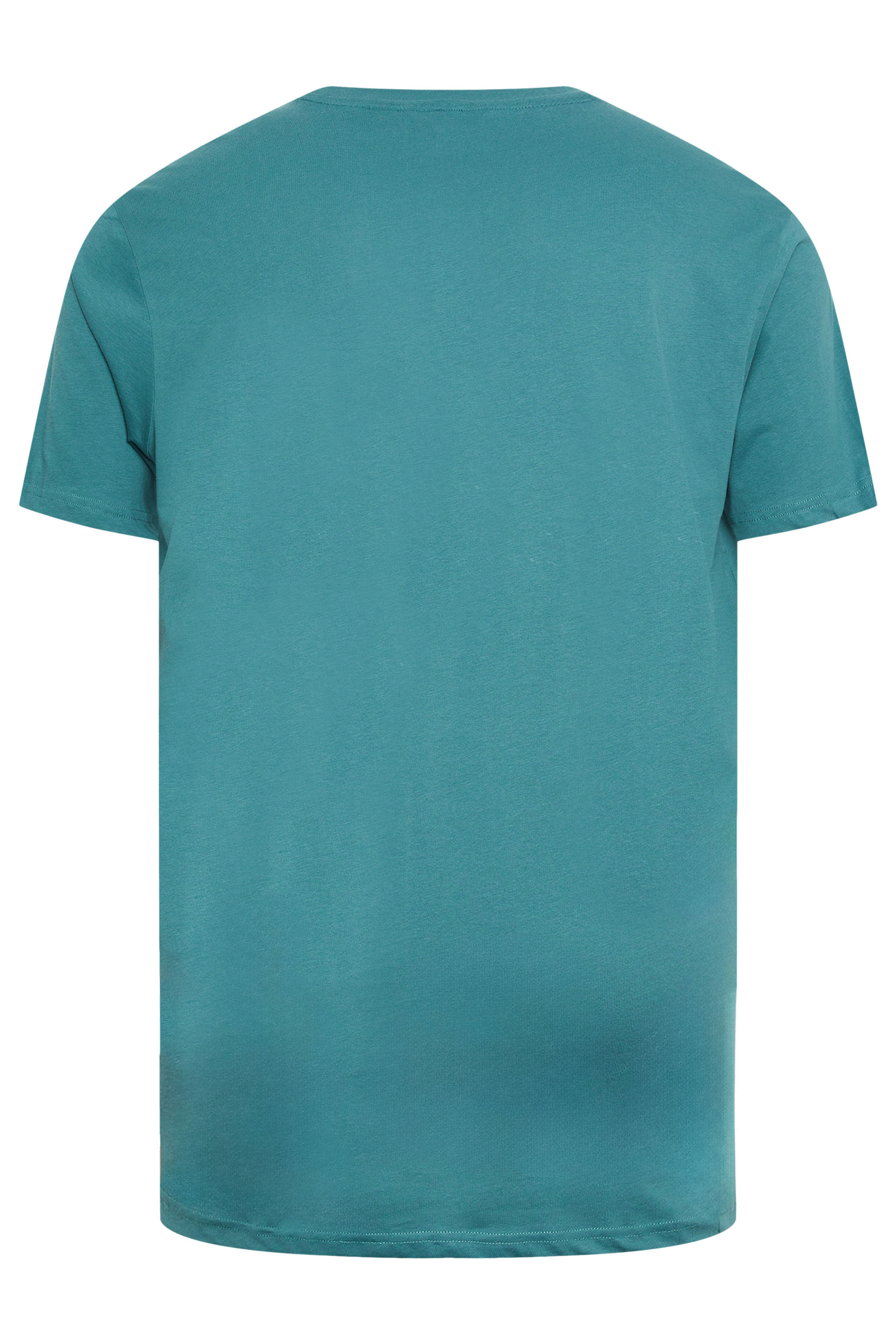 BEN SHERMAN Big & Tall Teal Blue 'Feel The Groove' T-Shirt 3