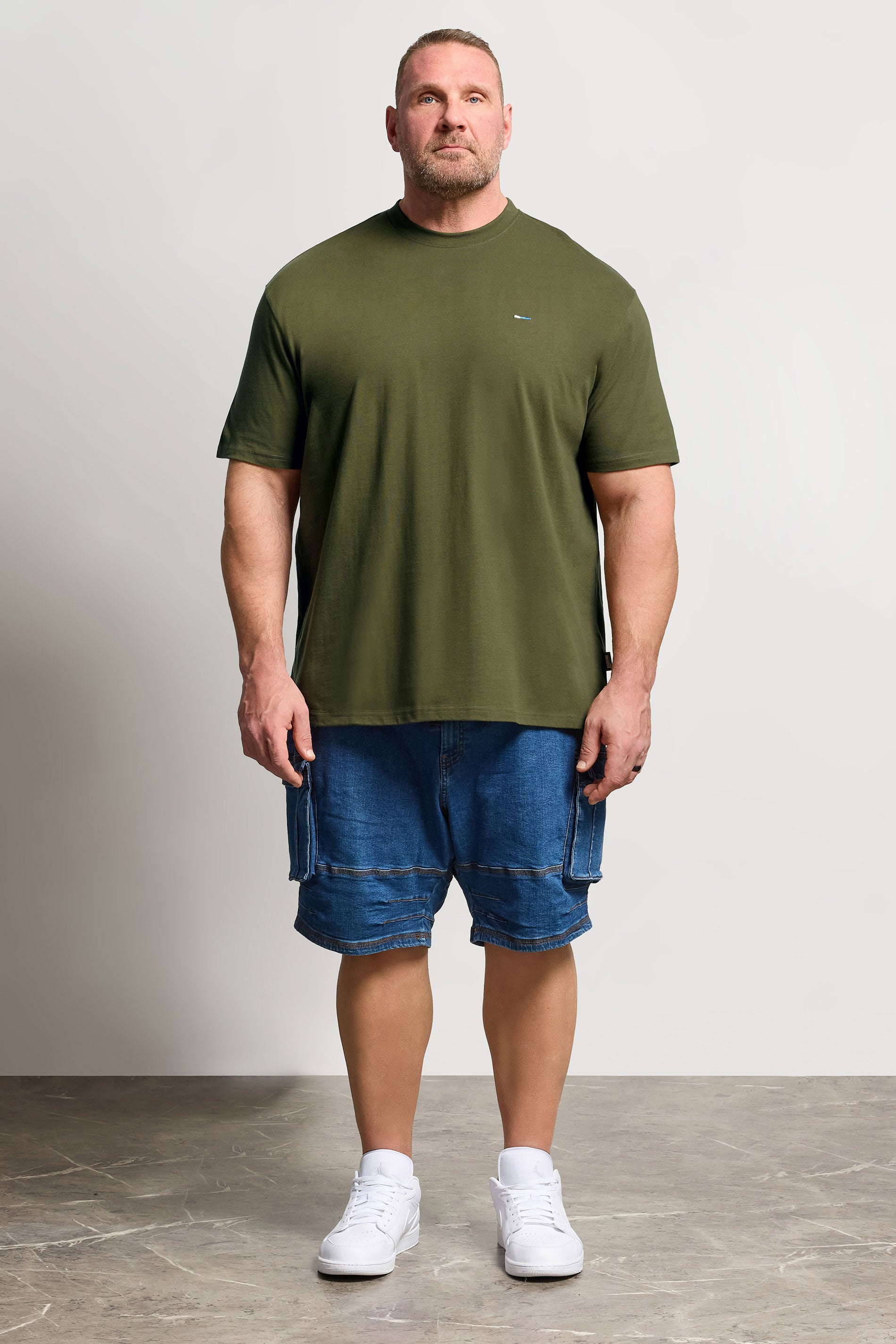 BadRhino Big & Tall Khaki Green Heavyweight T-Shirt | BadRhino 1