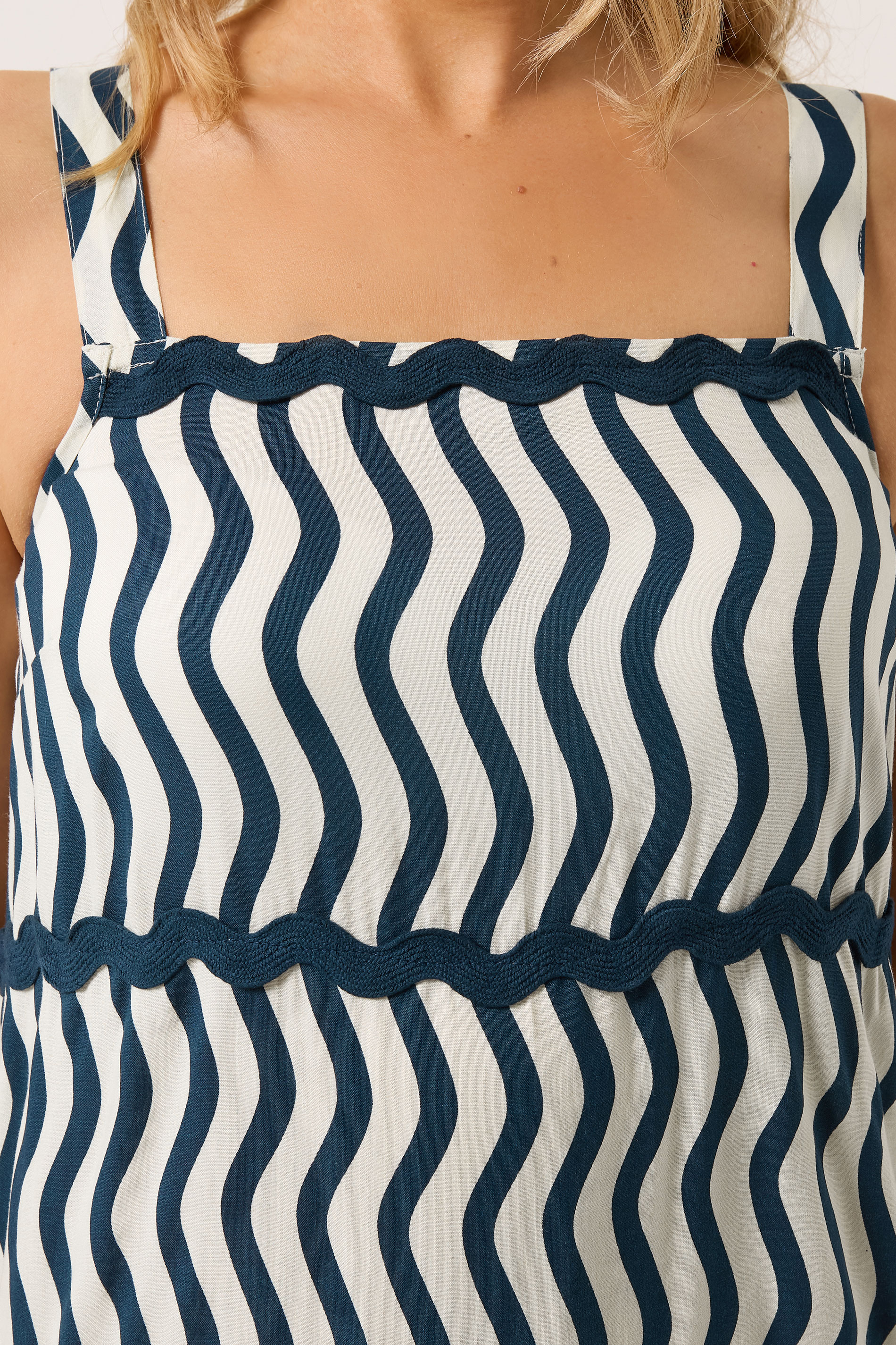 LTS Tall Women's Ivory White & Blue Swirl Maxi Dress | Long Tall Sally 5