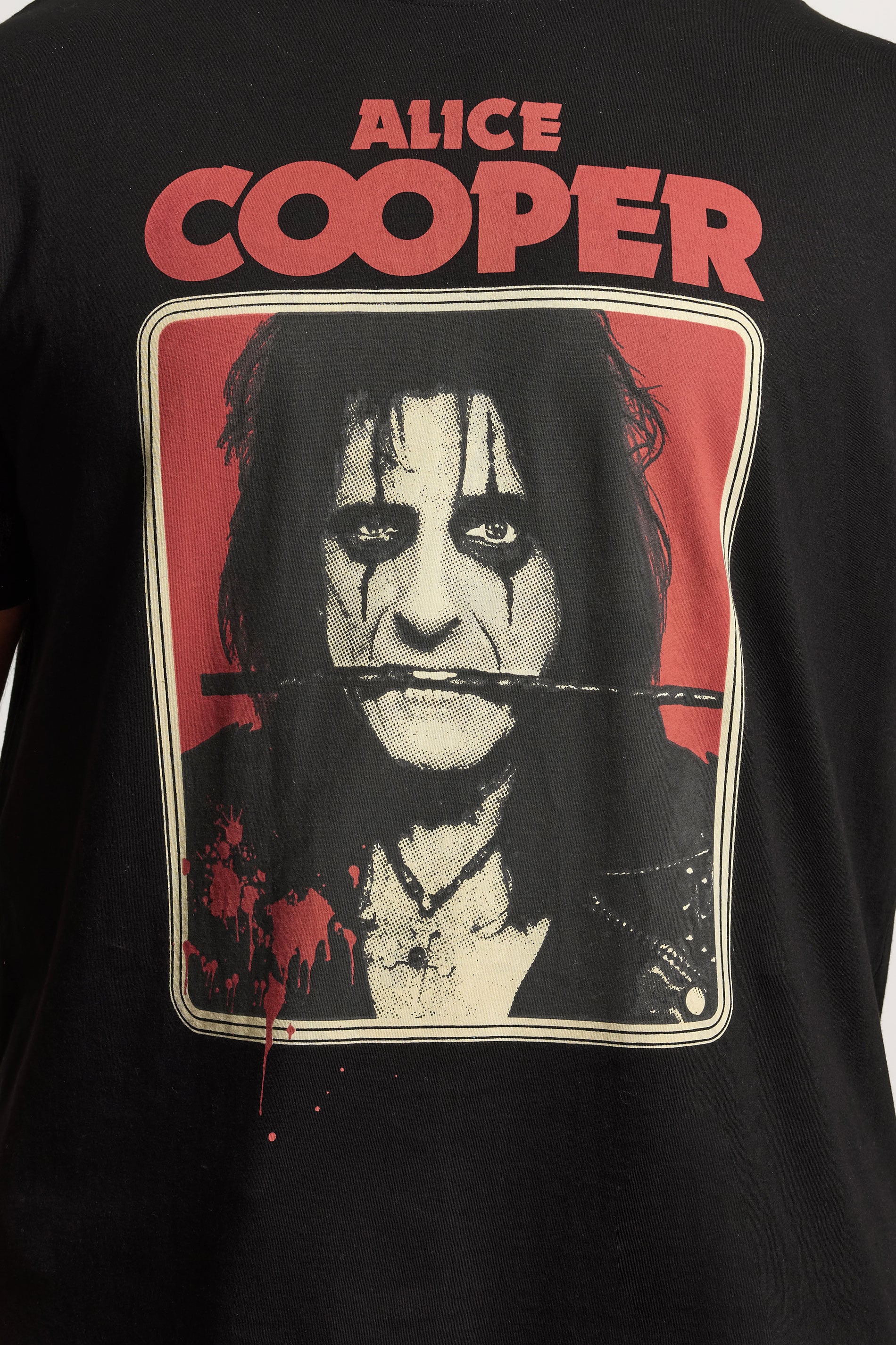 BadRhino Big & Tall Black Extra Long Alice Cooper Graphic T-Shirt | BadRhino 4