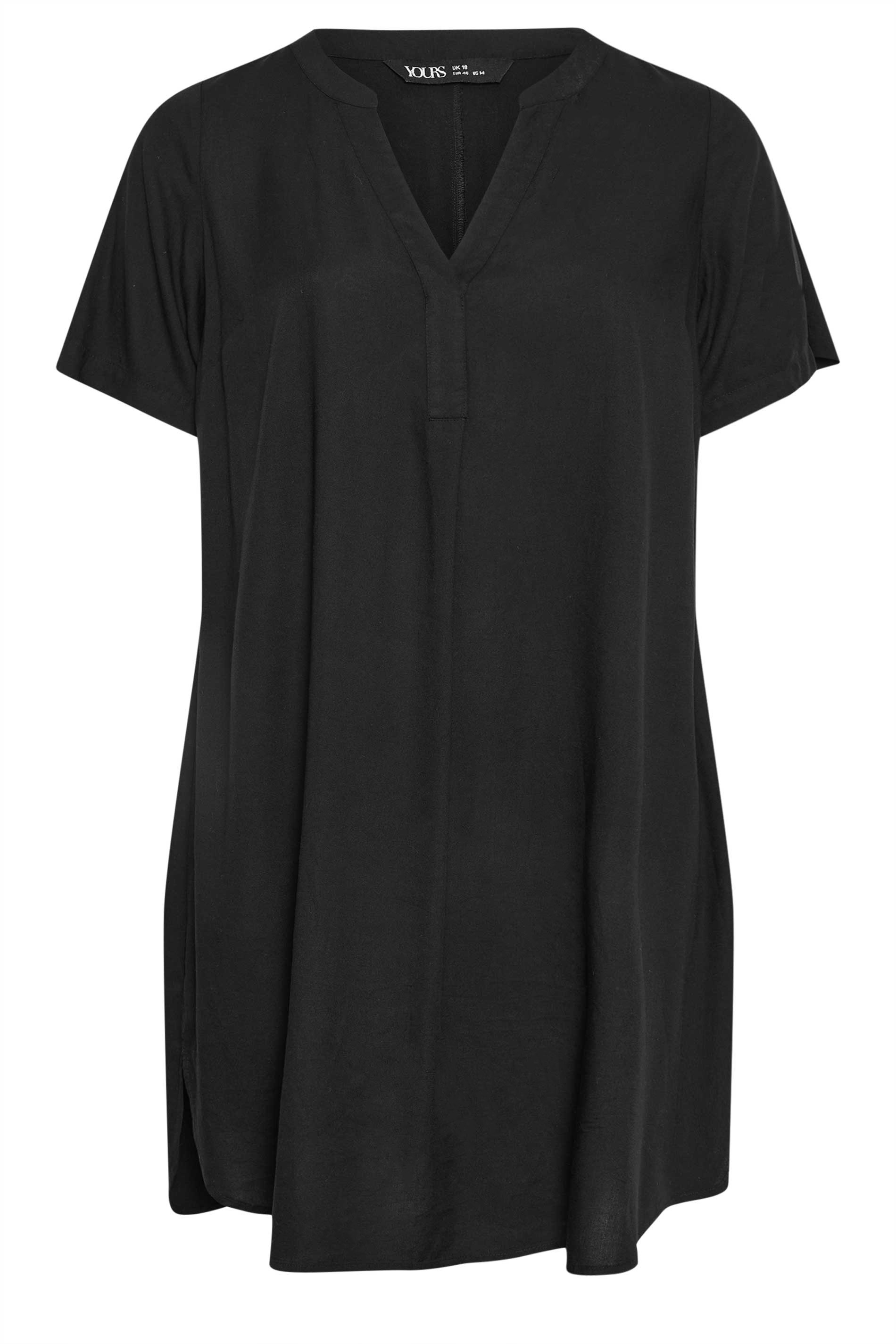 Yours Plus Size Black Tunic Dress | Yours Clothing 3