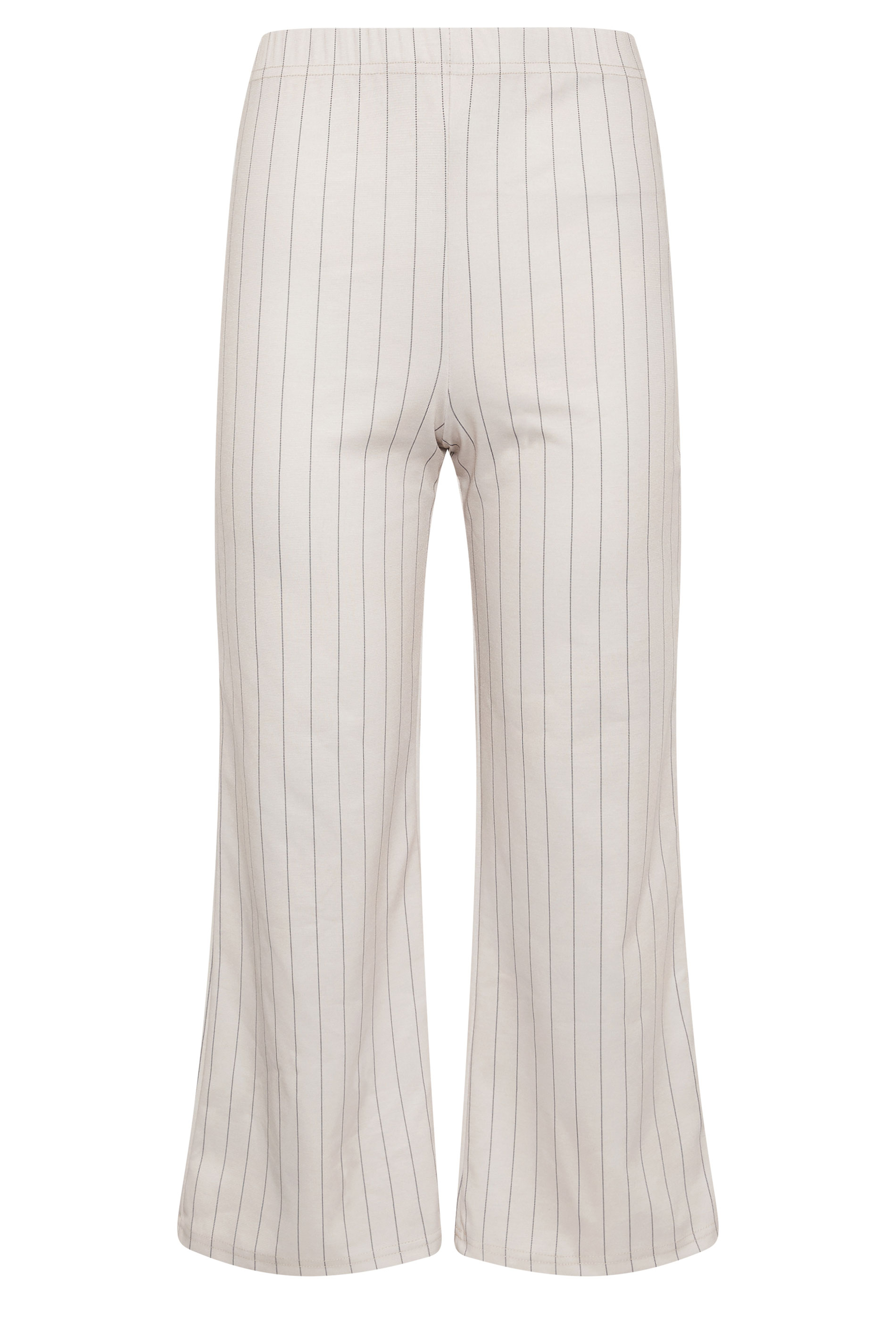 M&Co Petite Ivory White Stripe Wide Leg Trousers | M&Co 5