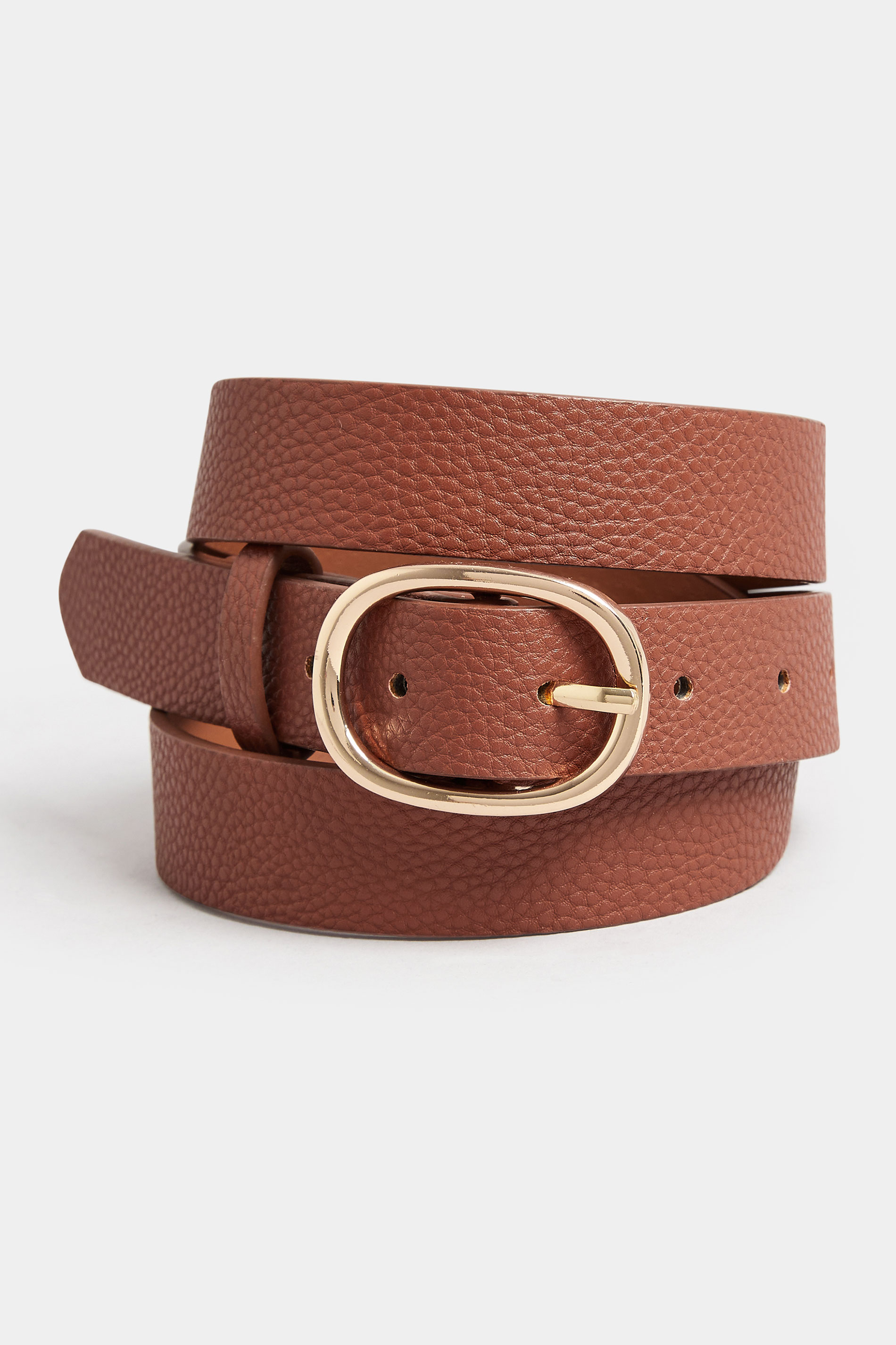 Tan Brown Gold Buckle Bet | Yours Clothing 2