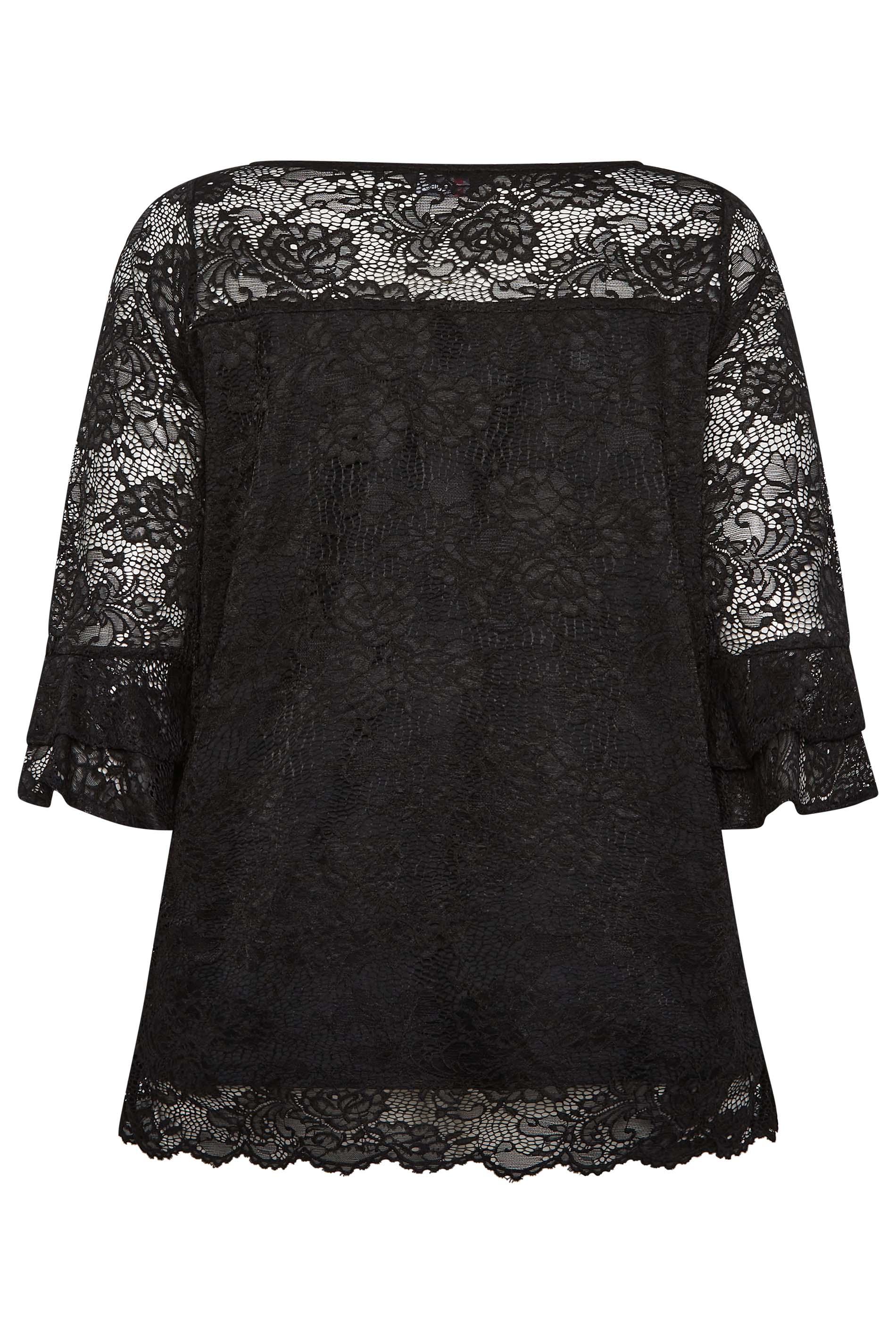 Beautiful black lace blouse So freaking gorgeous 🖤 Length-22 Bust