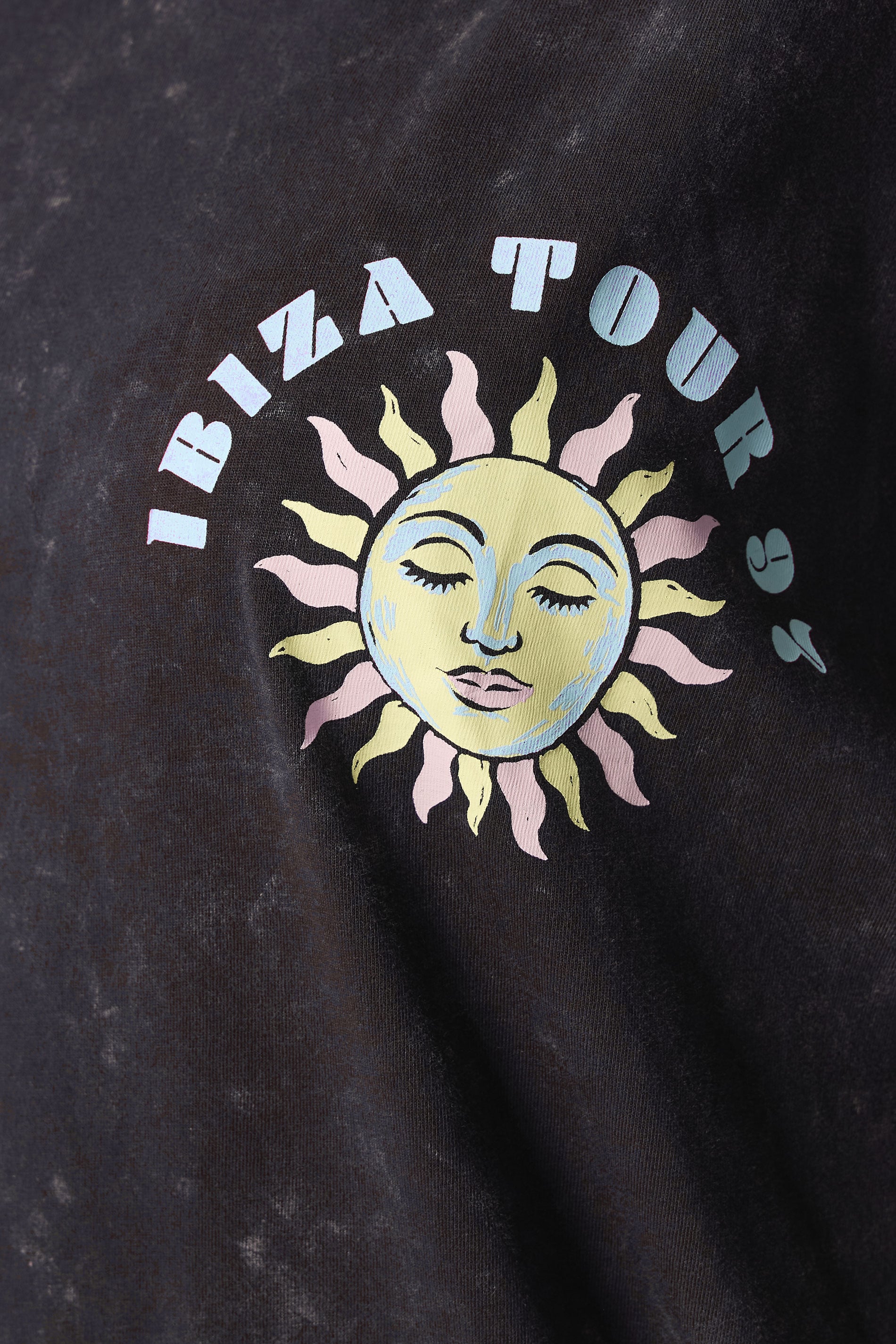 YOURS Plus Size Grey Acid Wash 'Solar Dreams' T-Shirt | Yours Clothing 4